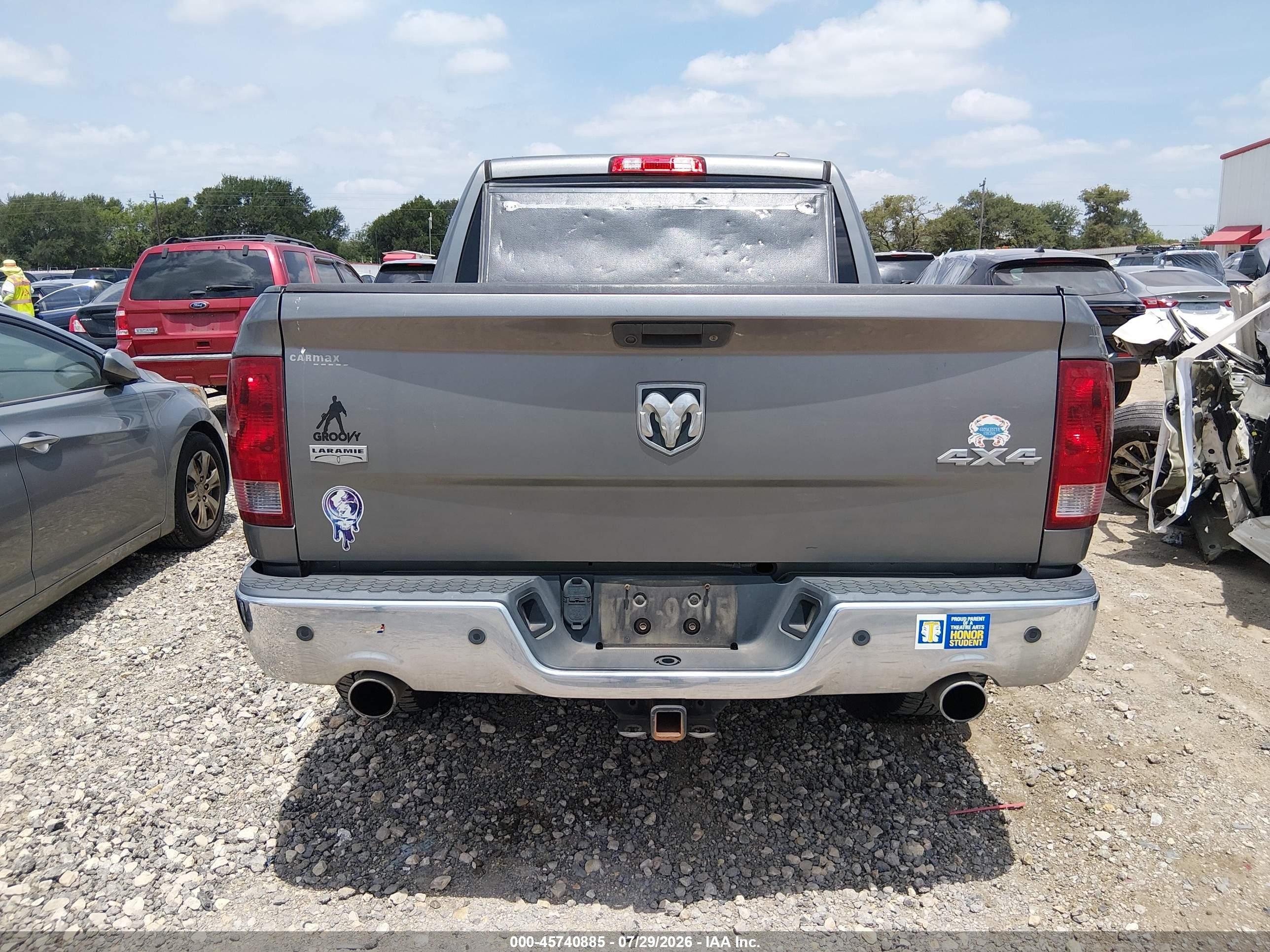 2011 Ram Ram 1500 Laramie Gray vin: 1D7RV1CT5BS557116