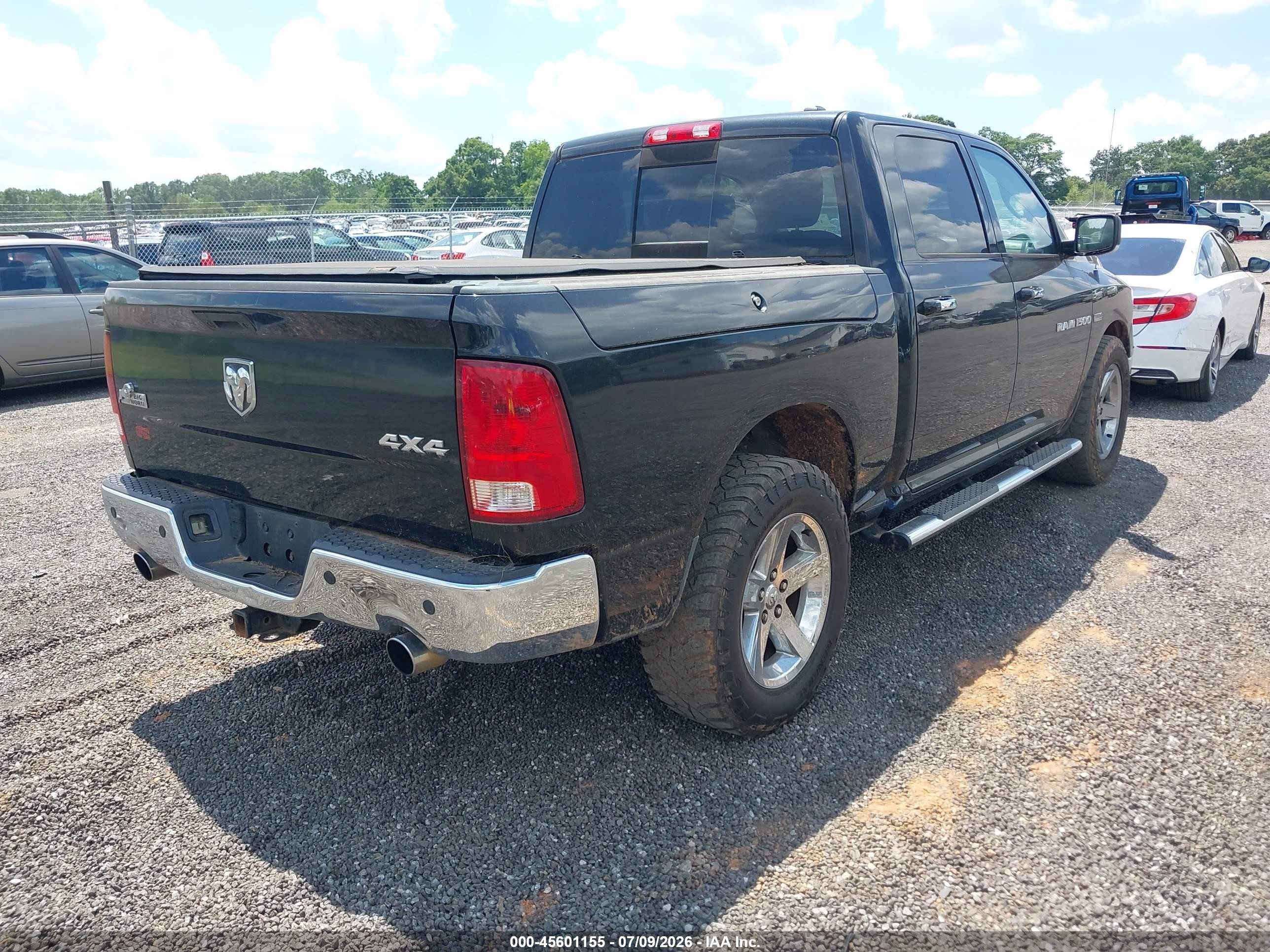 2011 Ram Ram 1500 Slt Black vin: 1D7RV1CT5BS597678