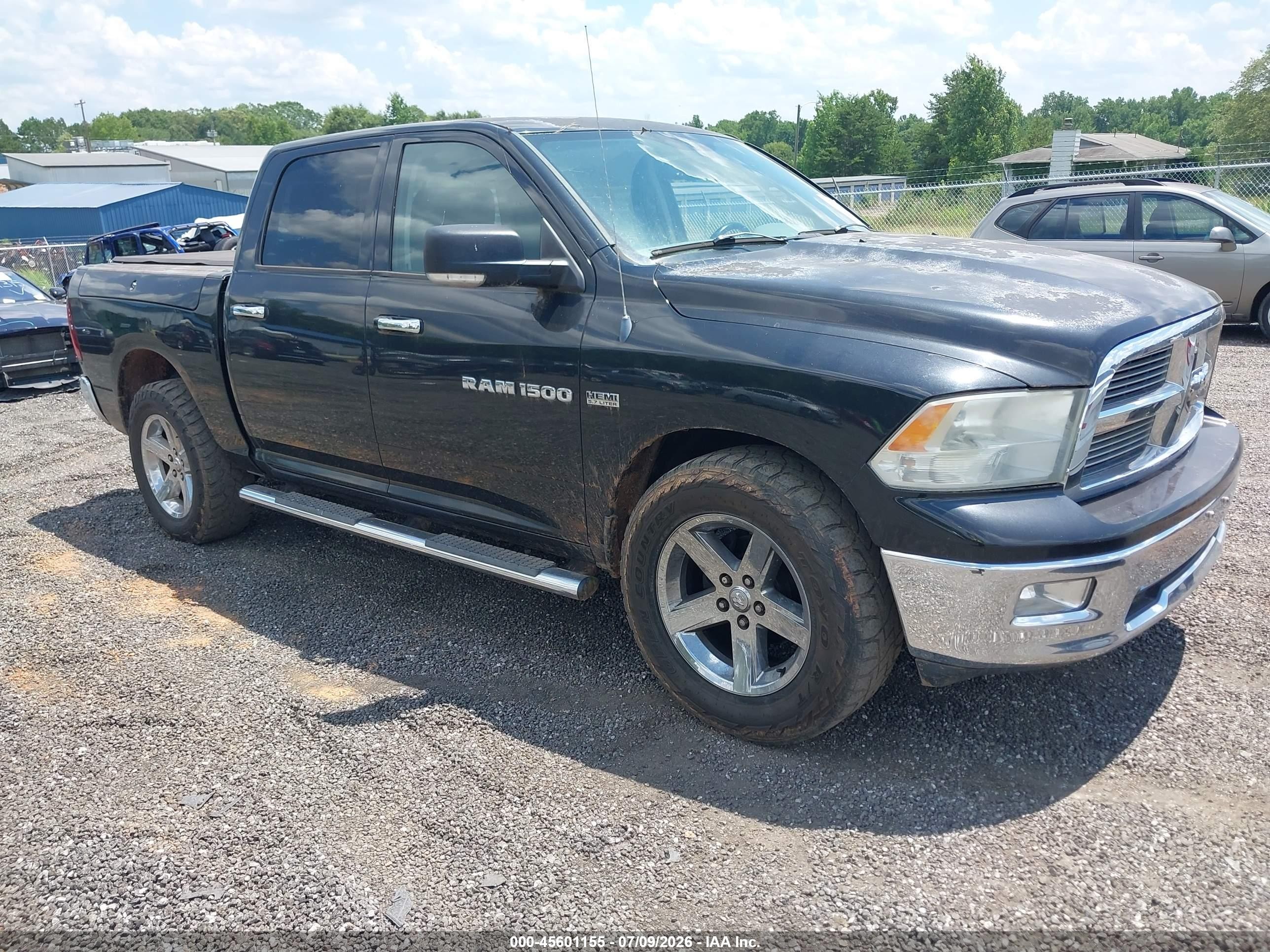 2011 Ram Ram 1500 Slt Черный vin: 1D7RV1CT5BS597678