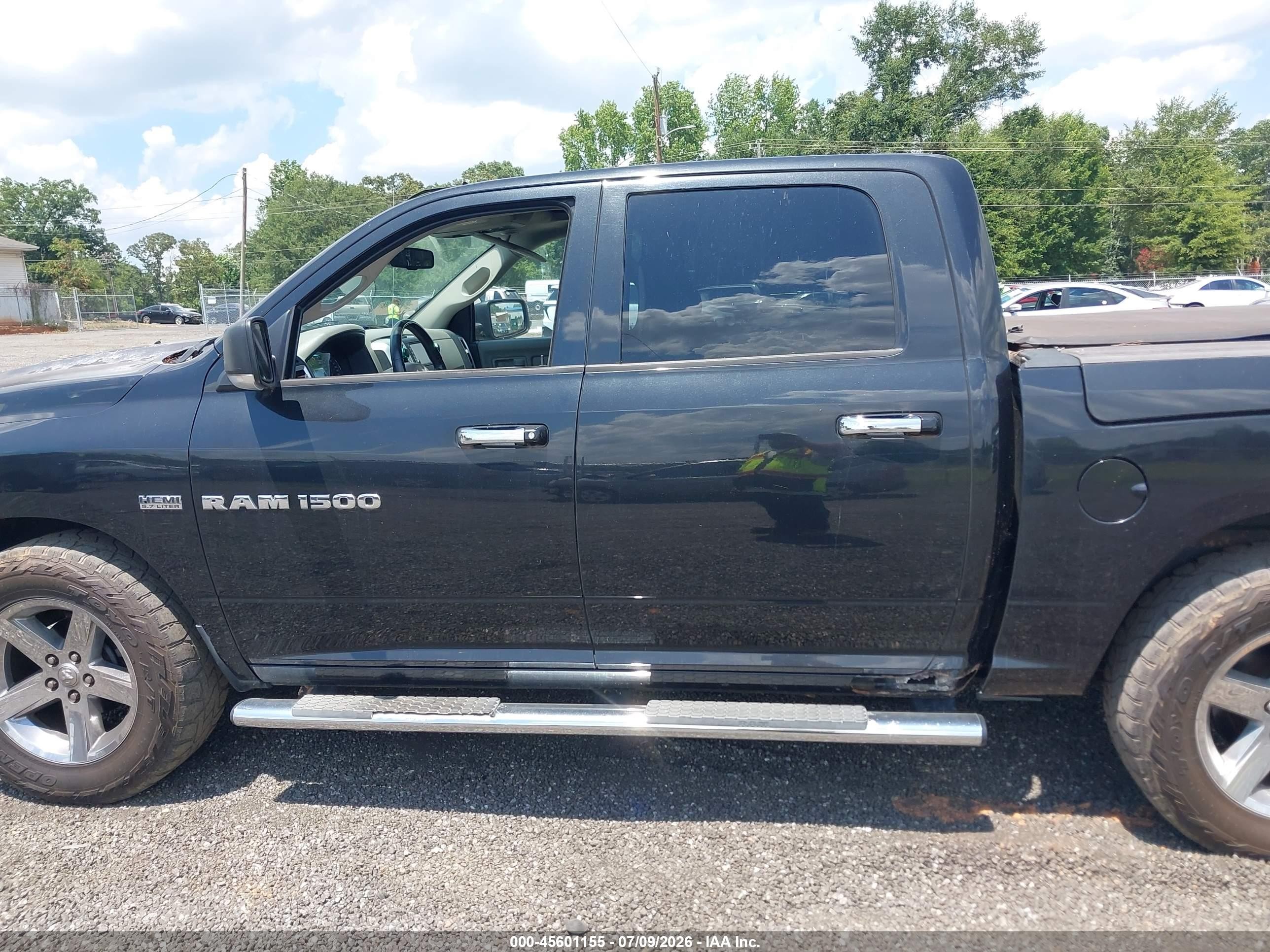 2011 Ram Ram 1500 Slt Black vin: 1D7RV1CT5BS597678