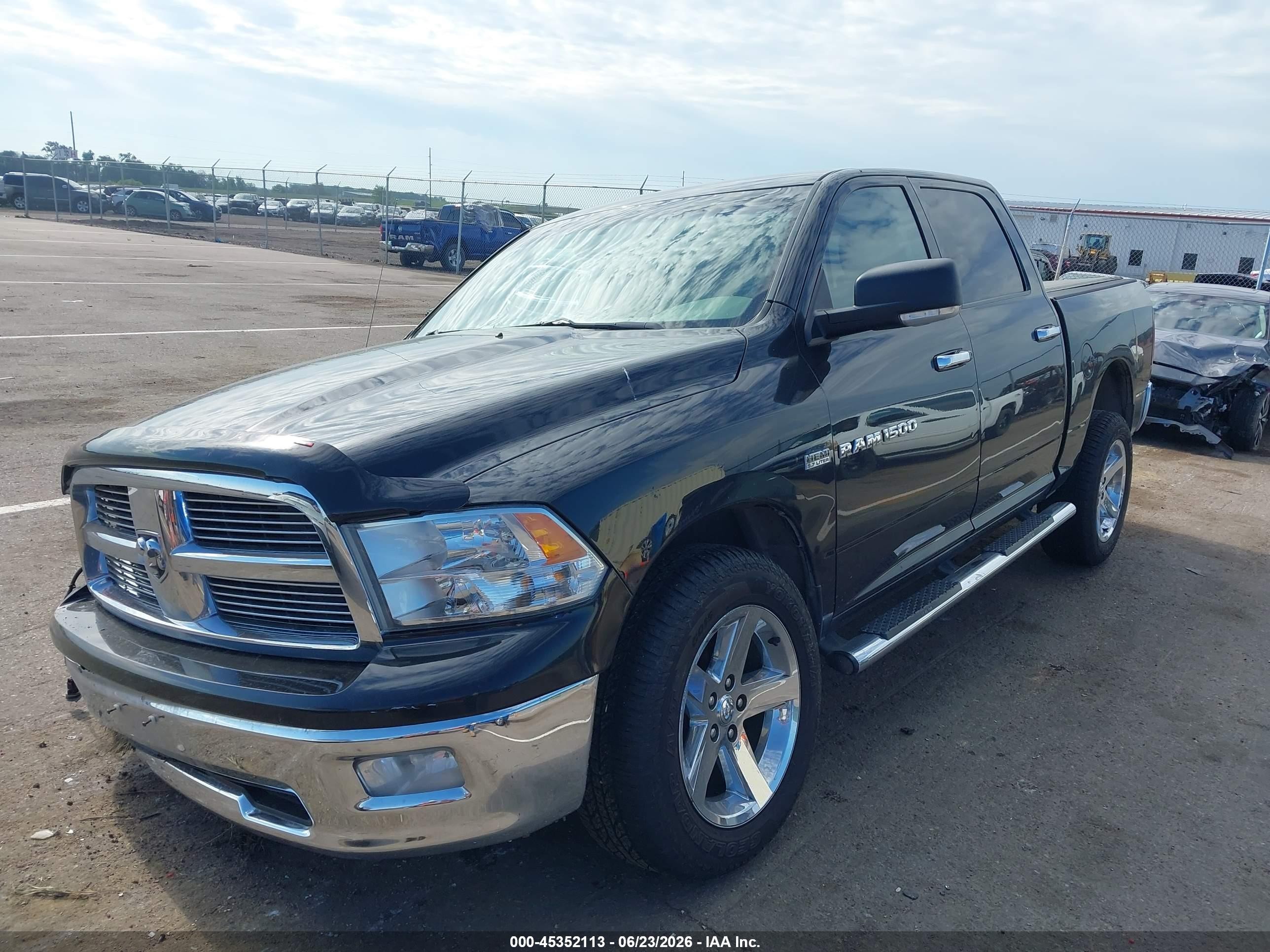 2011 Ram Ram 1500 Slt Black vin: 1D7RV1CT5BS622756