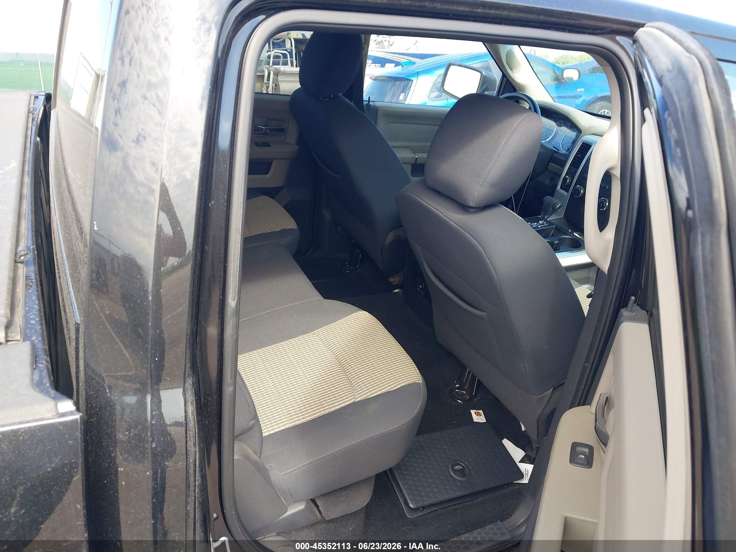 2011 Ram Ram 1500 Slt Black vin: 1D7RV1CT5BS622756