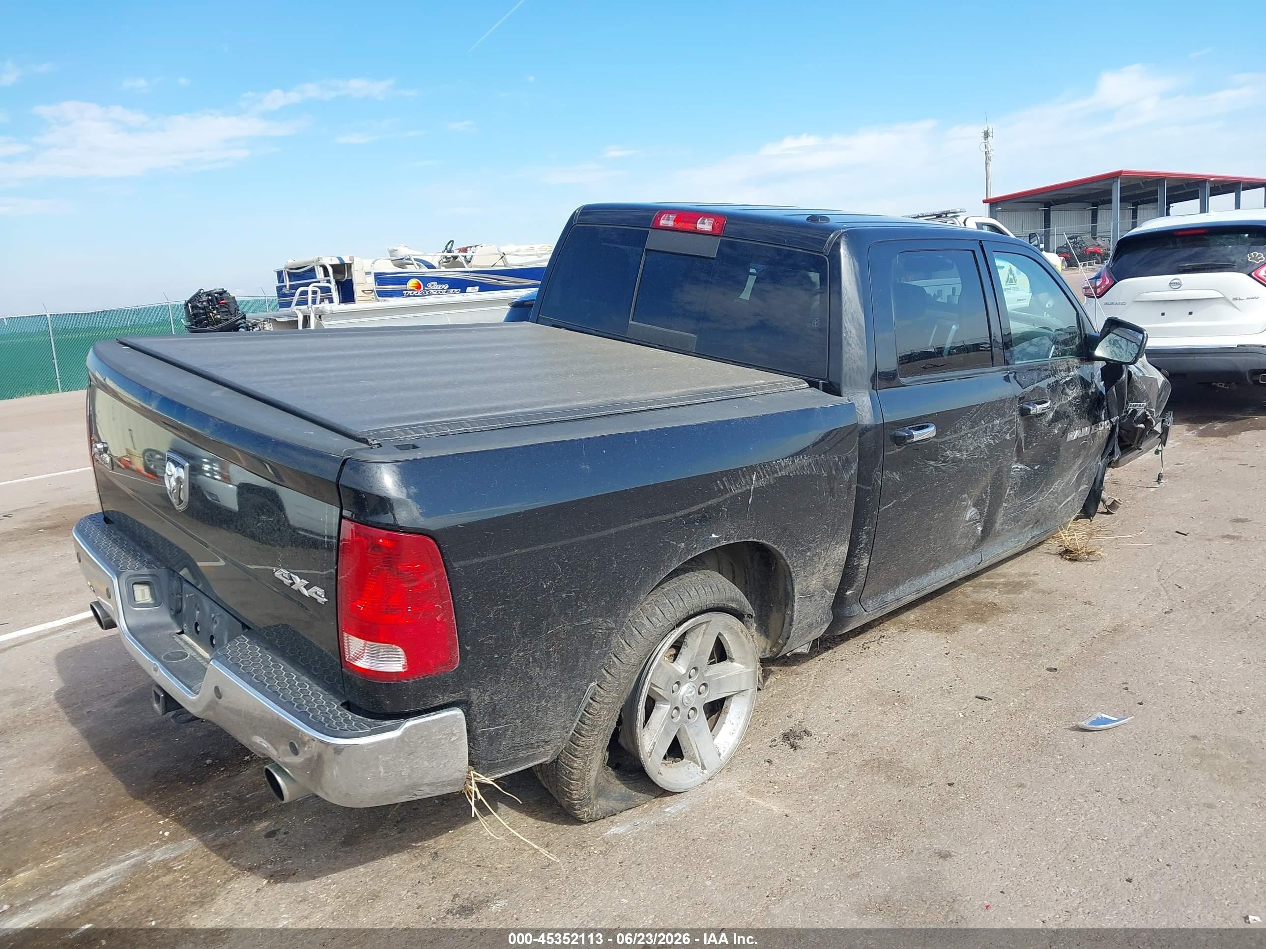 2011 Ram Ram 1500 Slt Black vin: 1D7RV1CT5BS622756