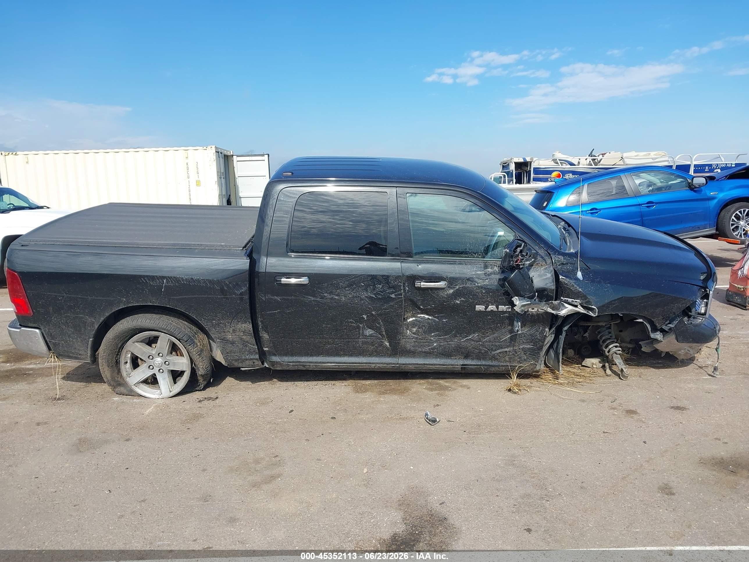 2011 Ram Ram 1500 Slt Black vin: 1D7RV1CT5BS622756