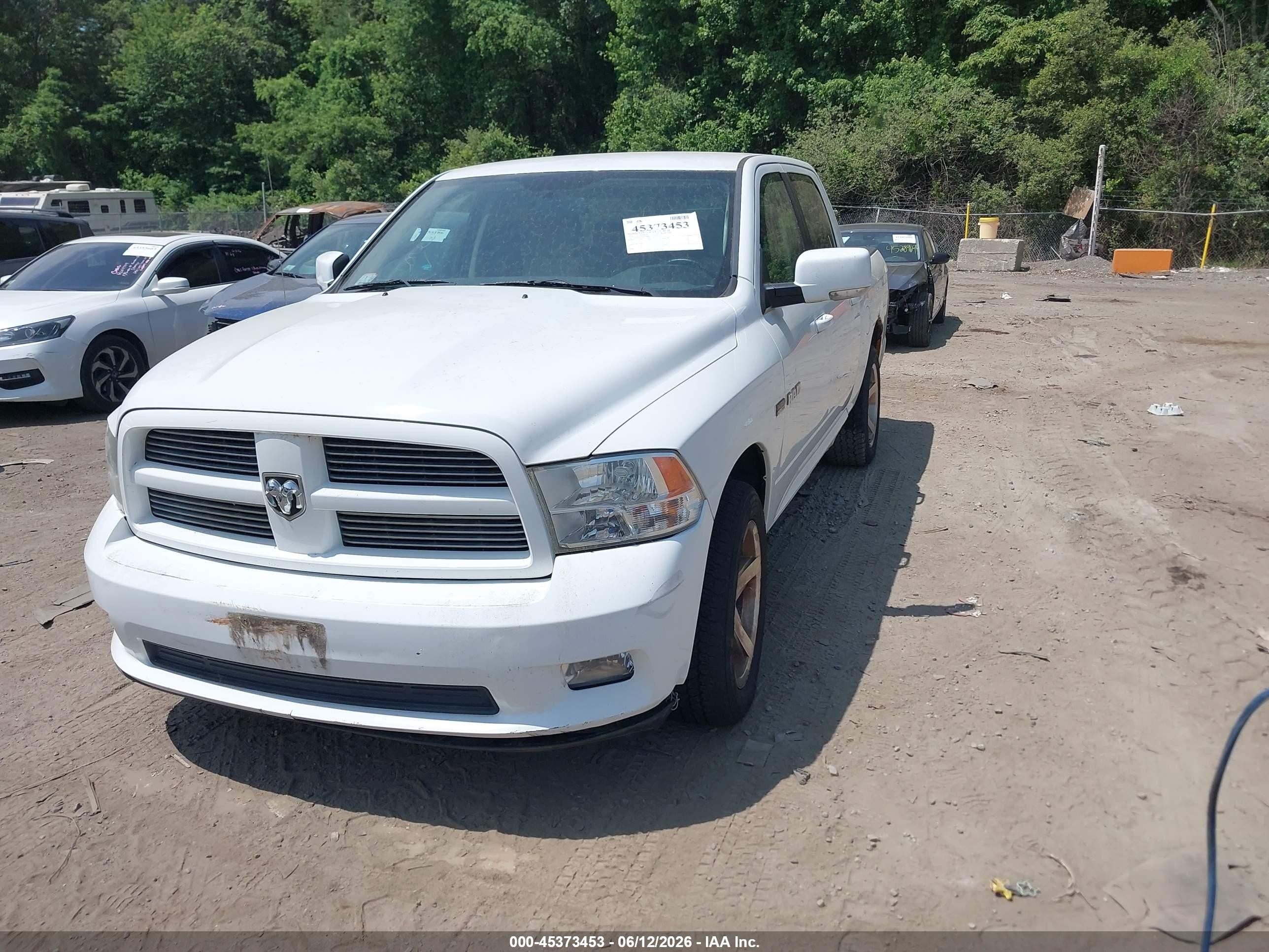 2010 Dodge Ram 1500 Slt/sport/trx White vin: 1D7RV1CT6AS177801