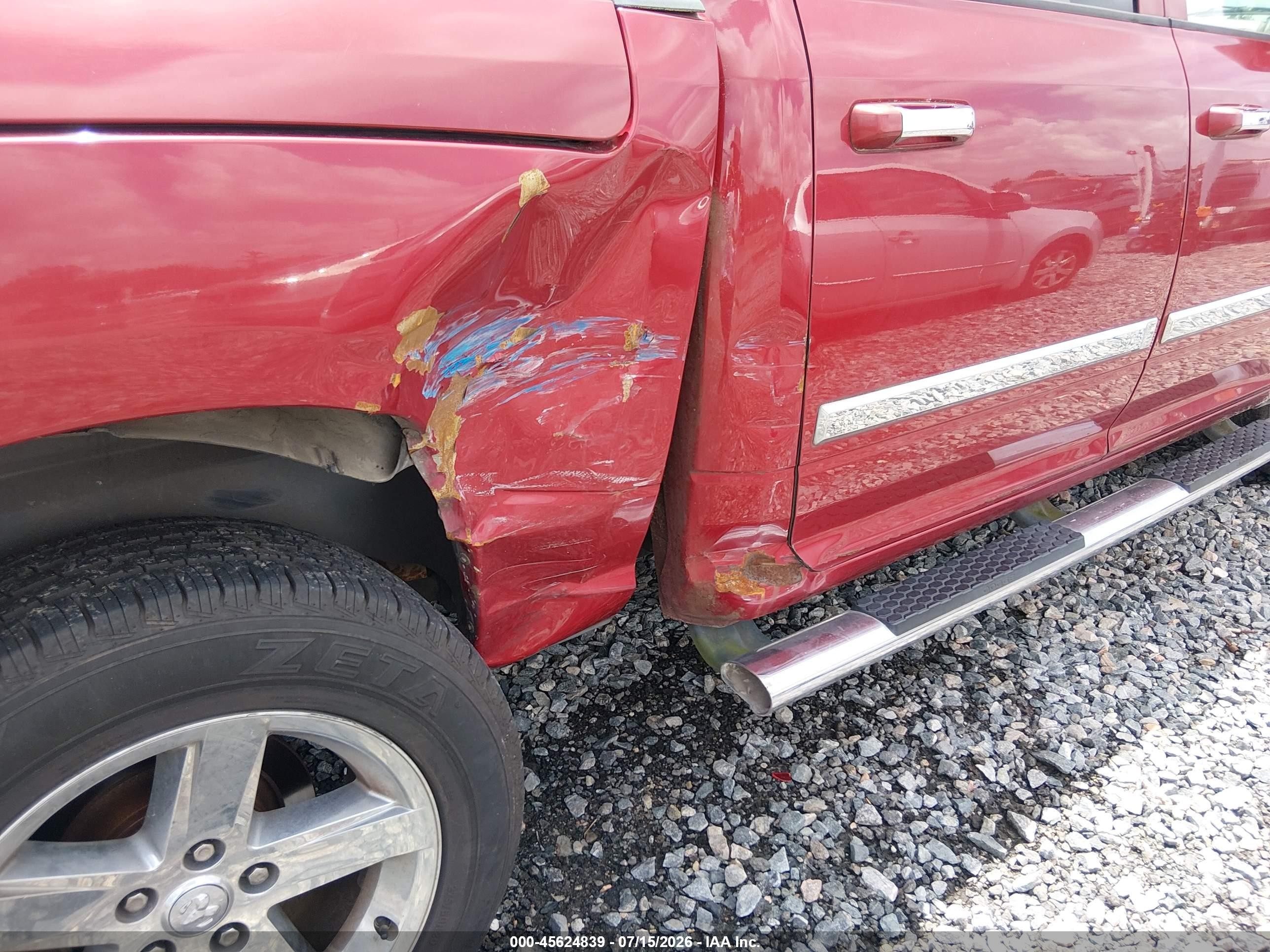 2010 Dodge Ram 1500 Slt/sport/trx Red vin: 1D7RV1CT6AS258118