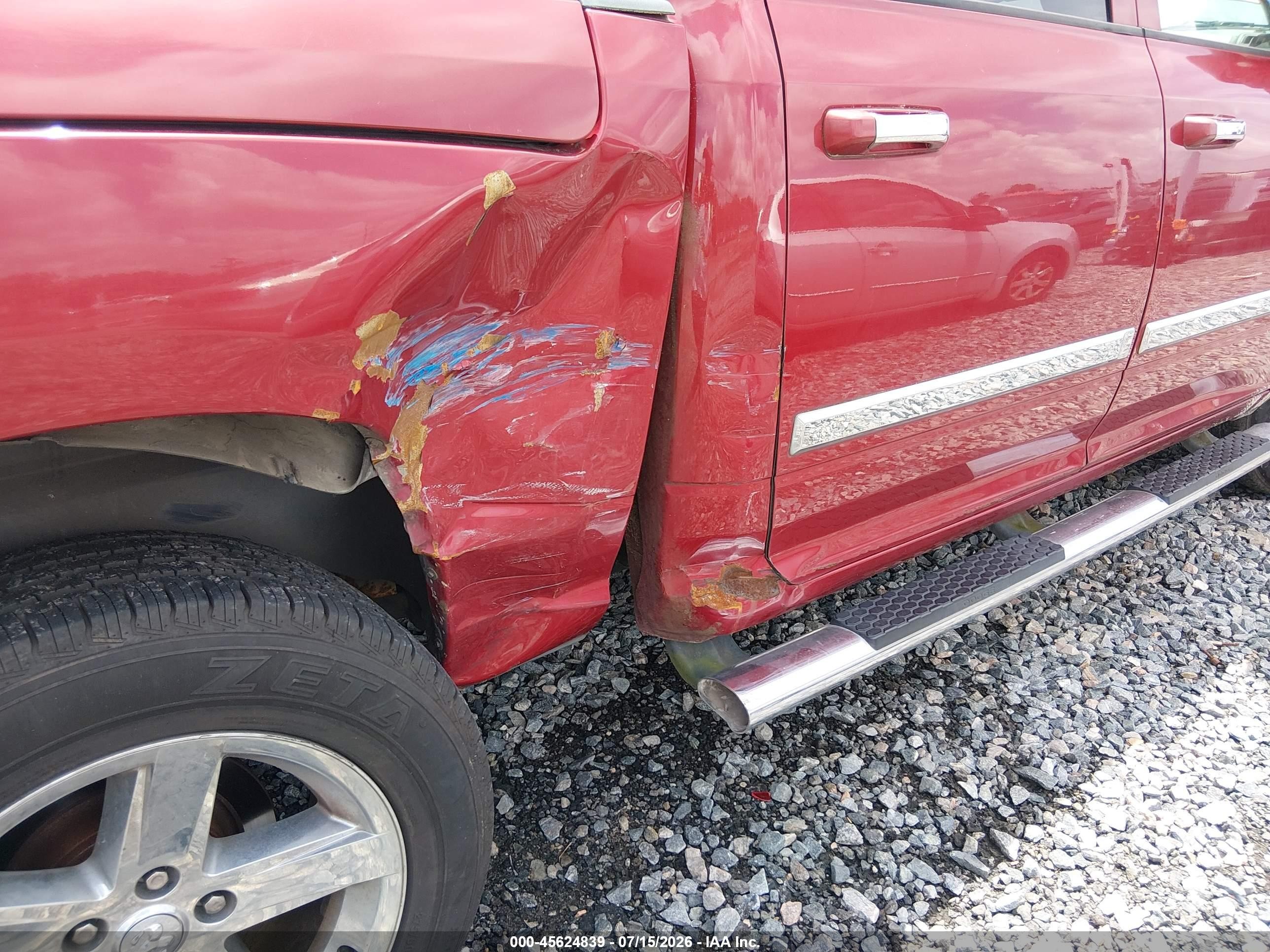 2010 Dodge Ram 1500 Slt/sport/trx Red vin: 1D7RV1CT6AS258118