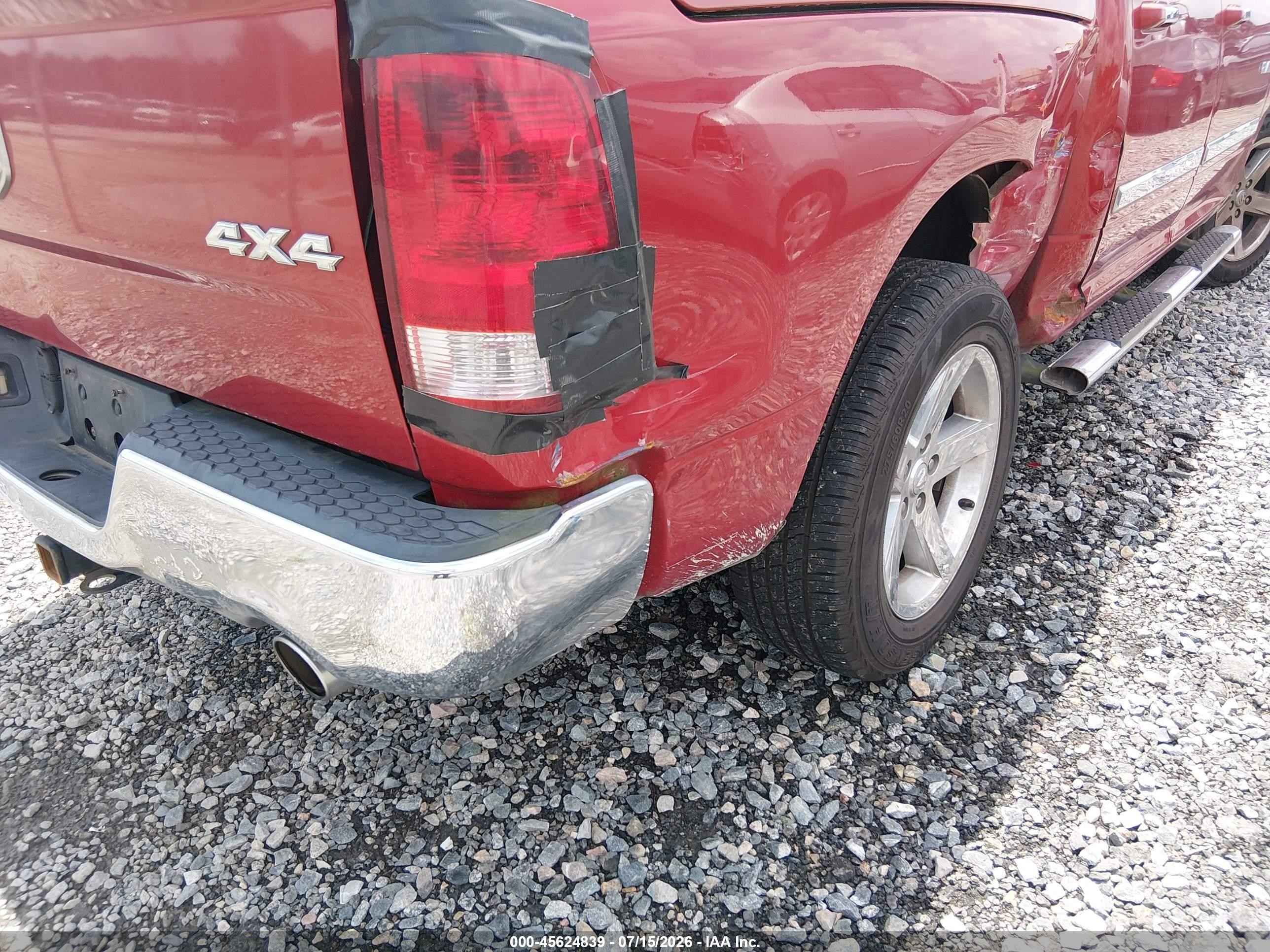 2010 Dodge Ram 1500 Slt/sport/trx Red vin: 1D7RV1CT6AS258118