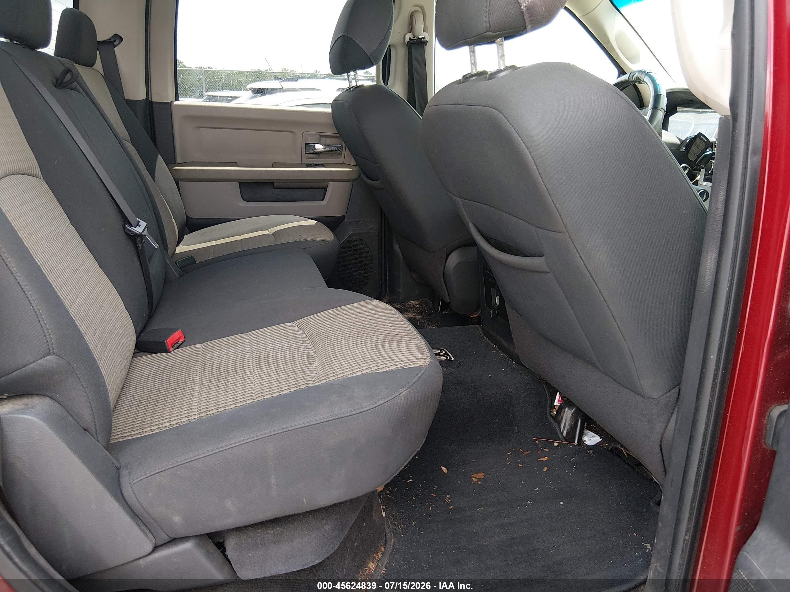 2010 Dodge Ram 1500 Slt/sport/trx Red vin: 1D7RV1CT6AS258118