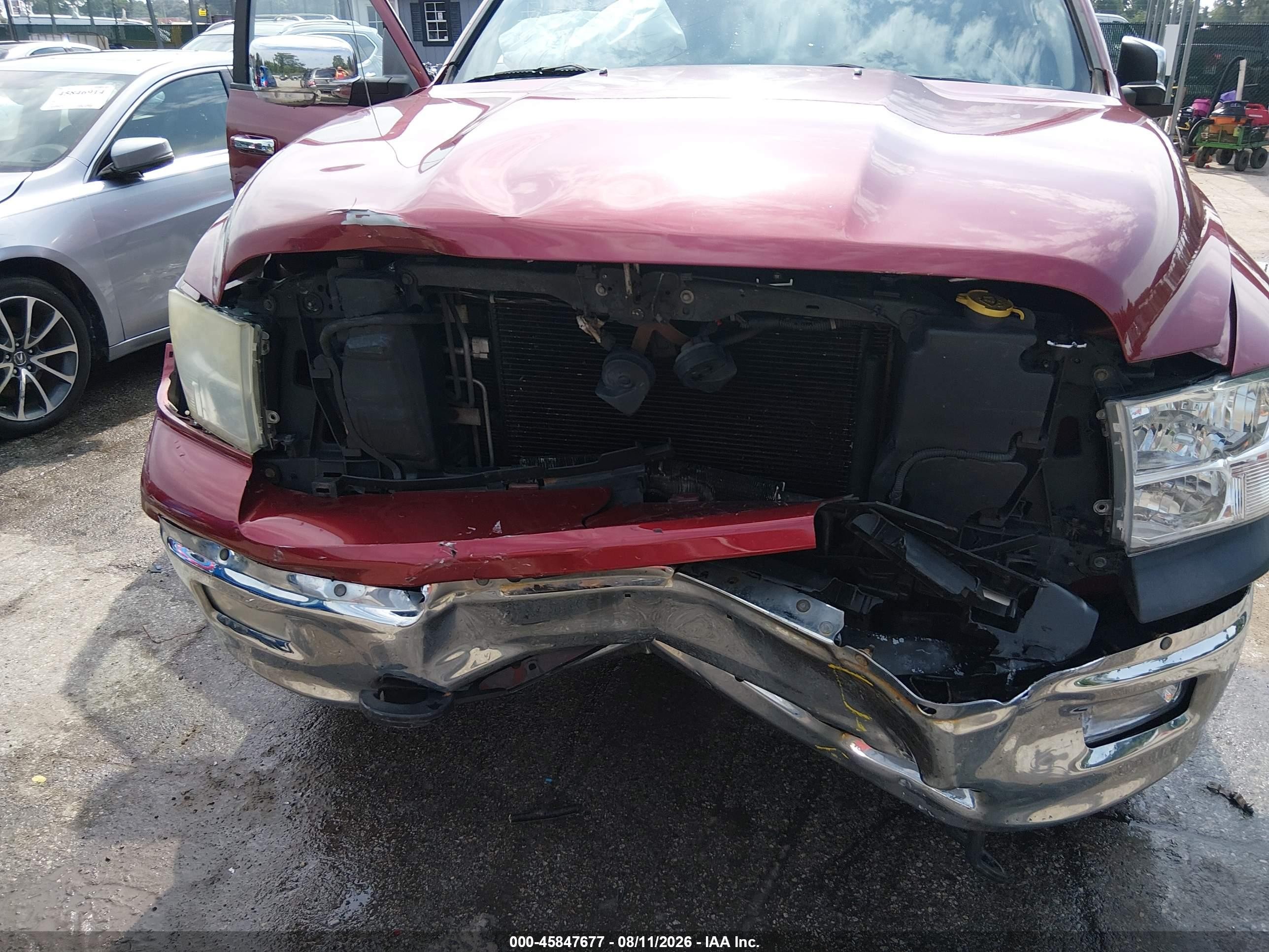 2011 Ram Ram 1500 Laramie Красный vin: 1D7RV1CT6BS545556
