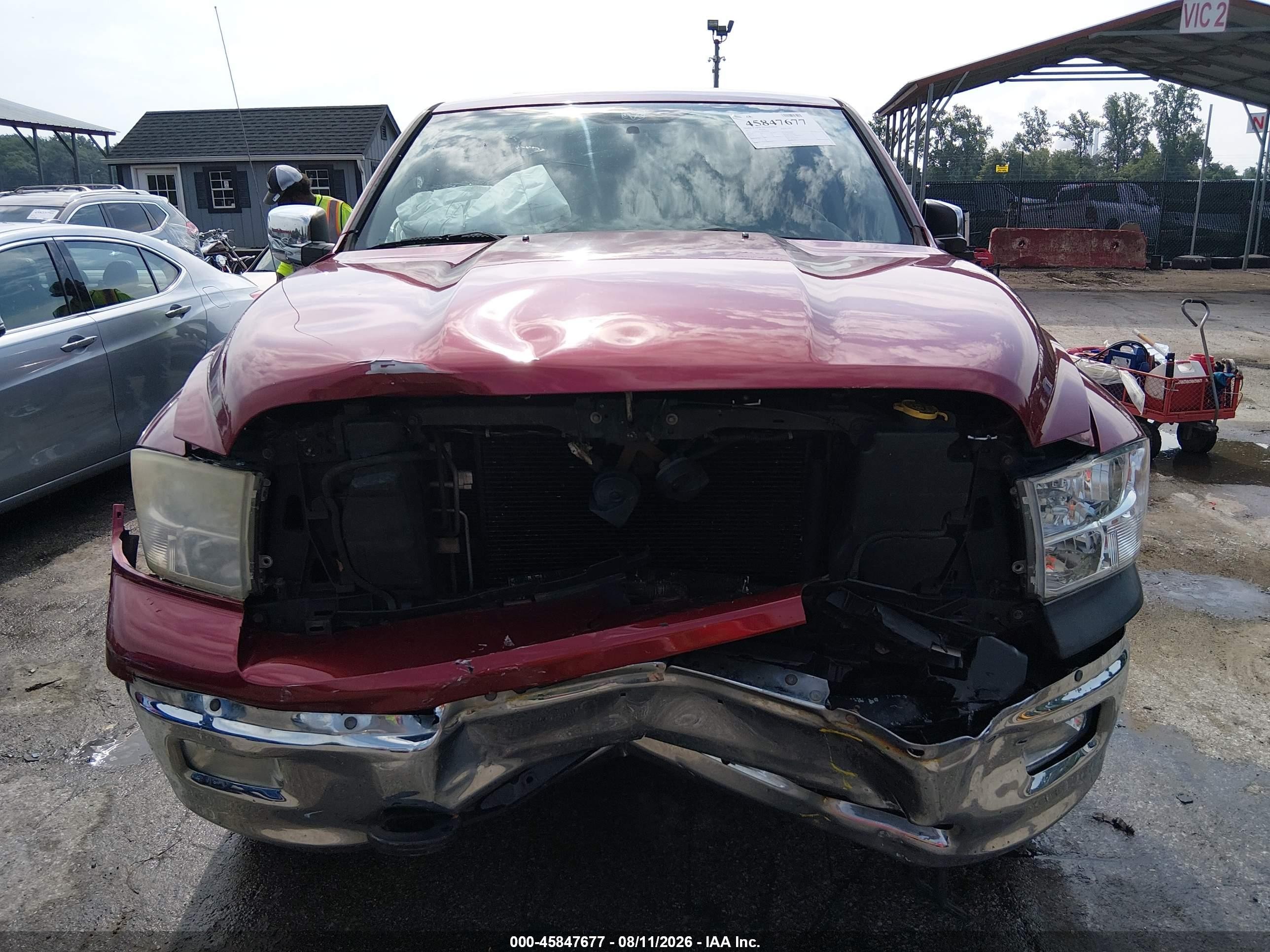 2011 Ram Ram 1500 Laramie Красный vin: 1D7RV1CT6BS545556