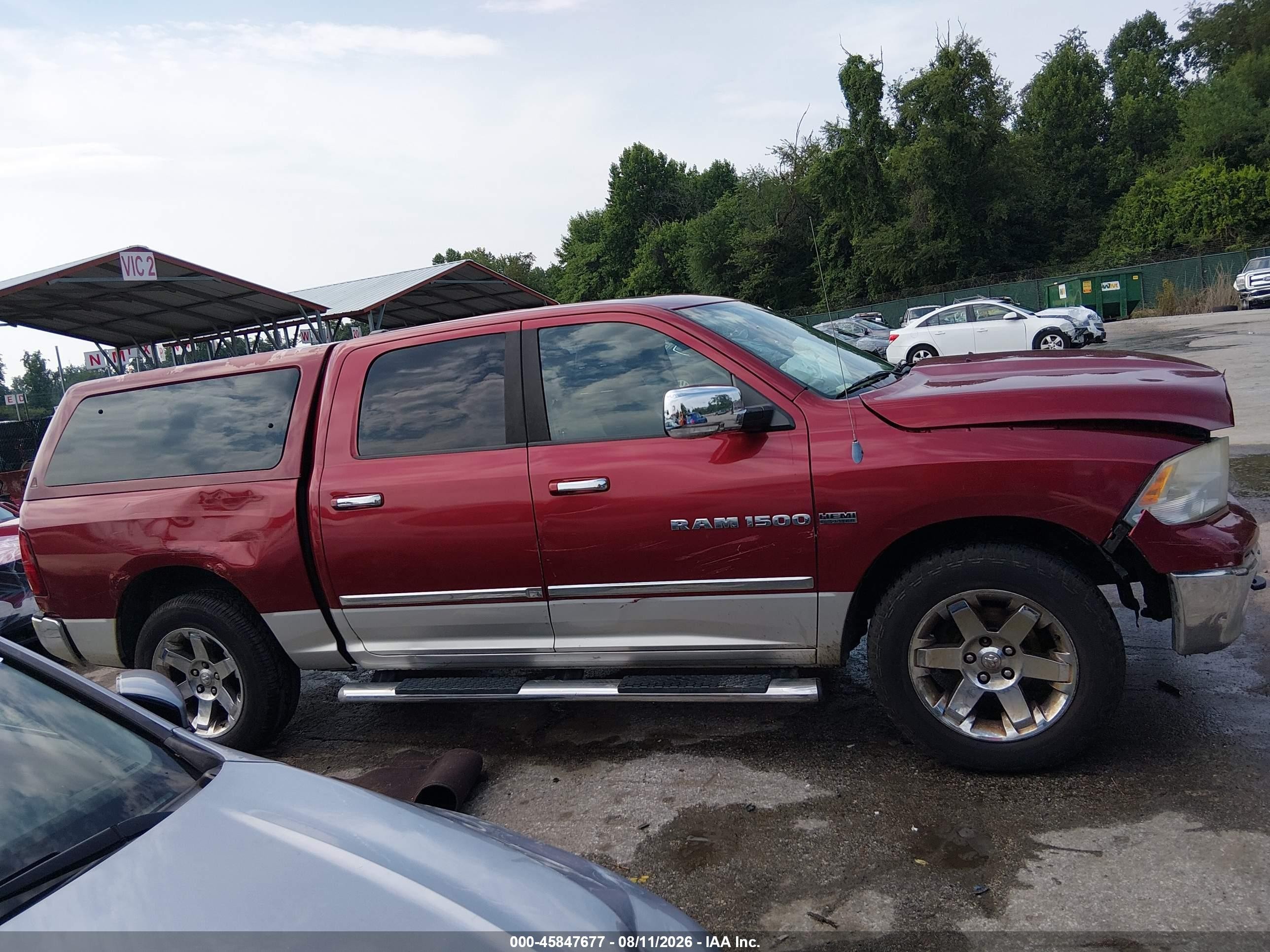 2011 Ram Ram 1500 Laramie Красный vin: 1D7RV1CT6BS545556