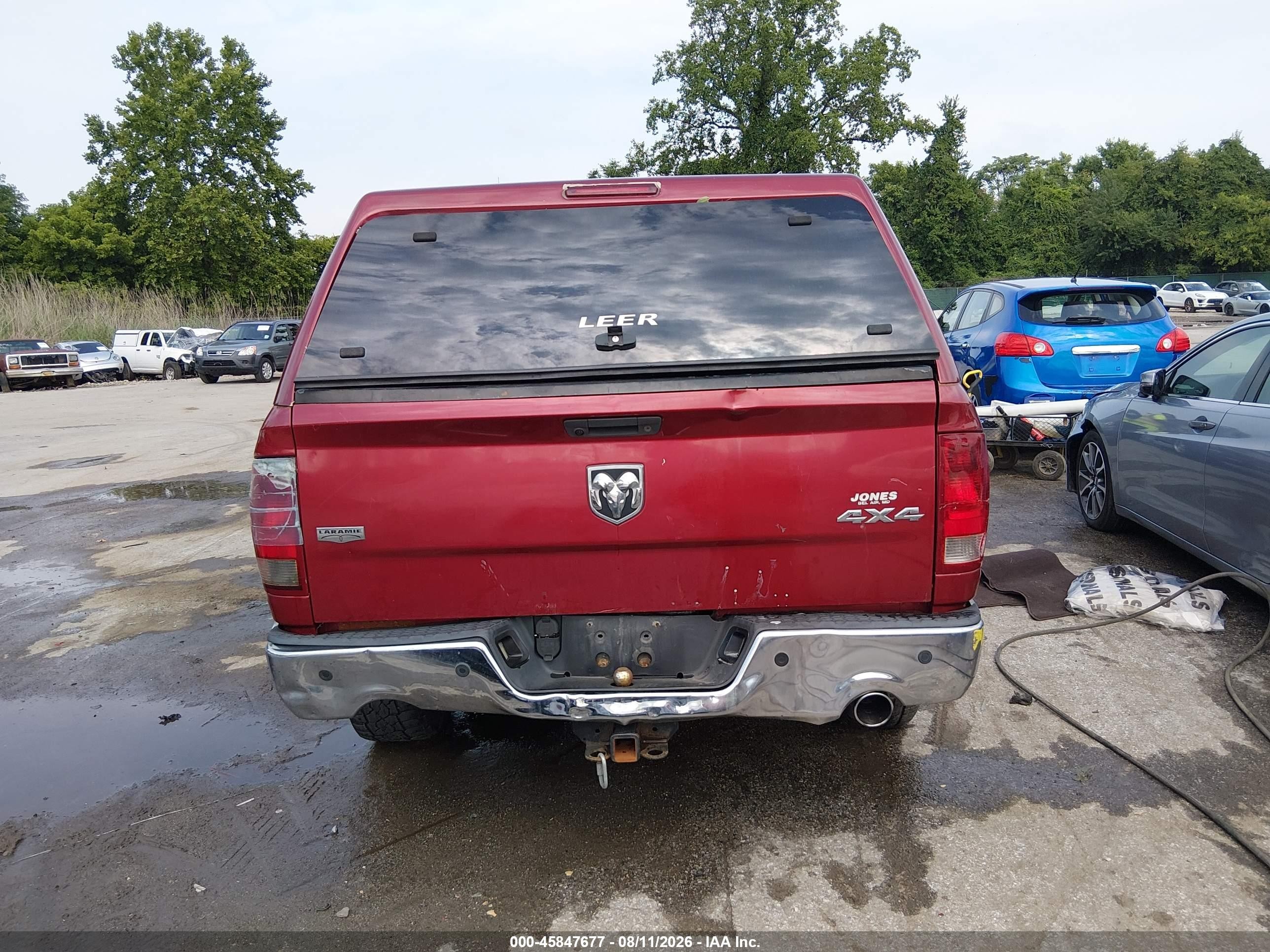 2011 Ram Ram 1500 Laramie Красный vin: 1D7RV1CT6BS545556
