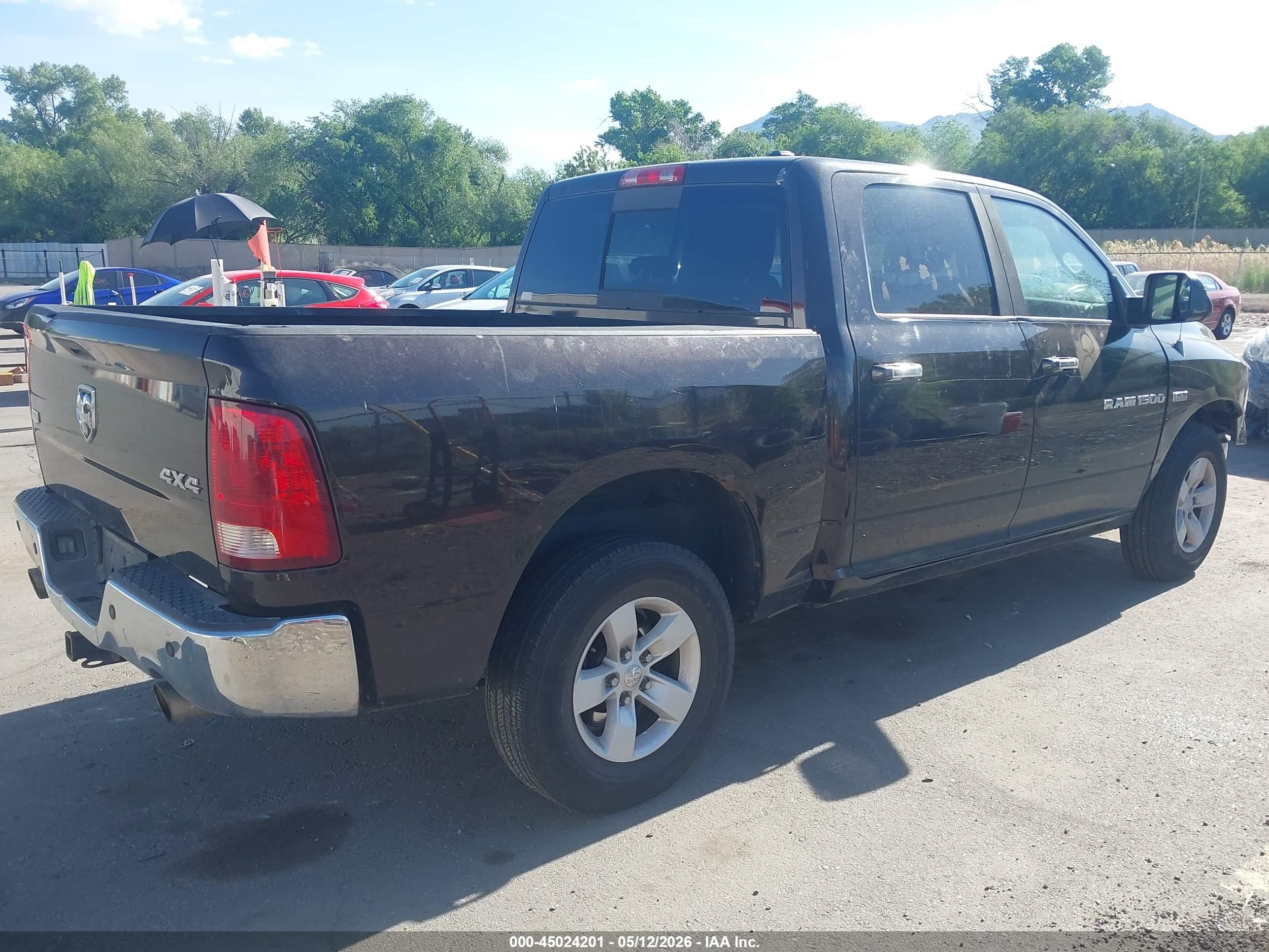 2011 Ram Ram 1500 Laramie Black vin: 1D7RV1CT6BS565743