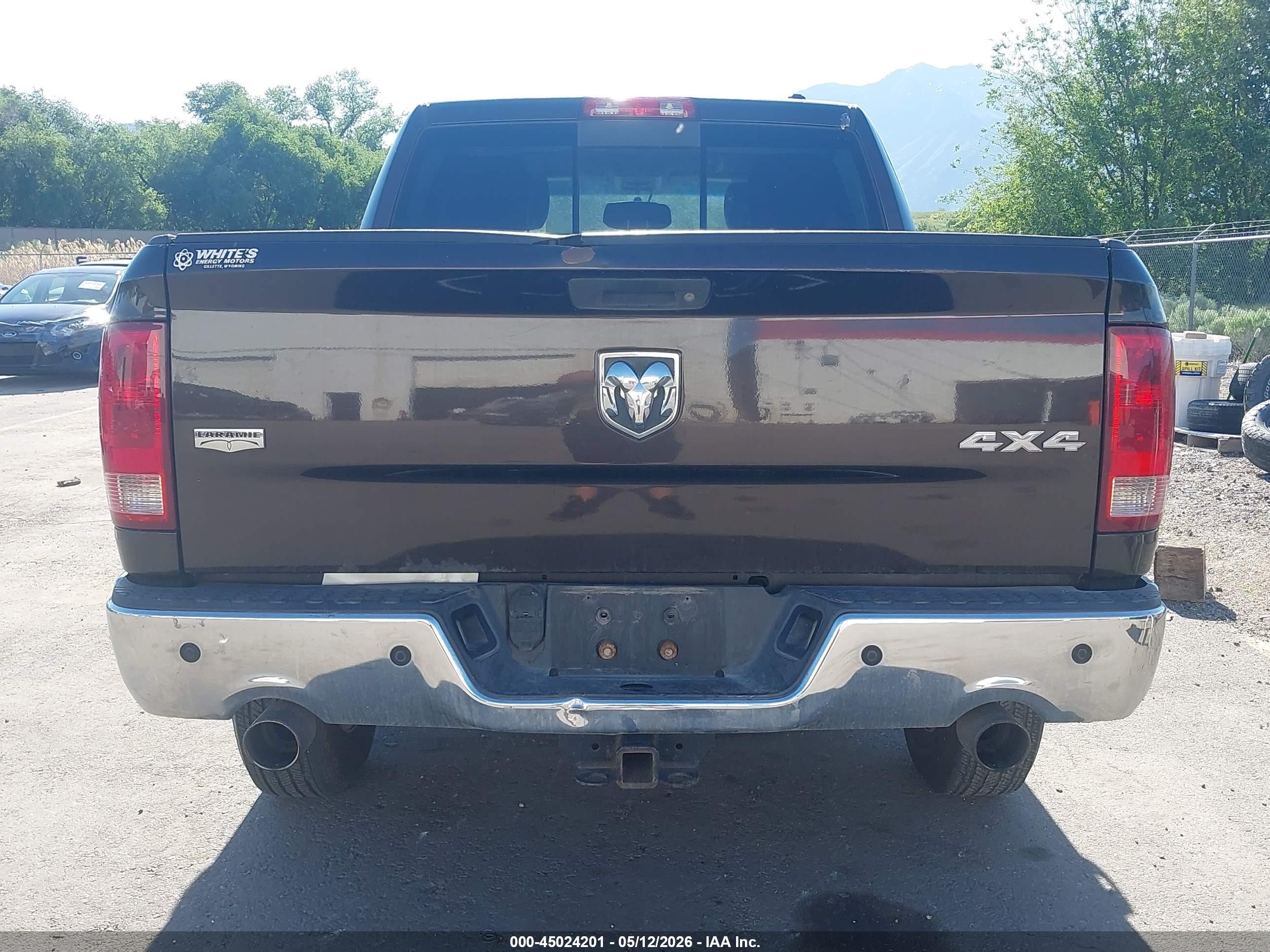 2011 Ram Ram 1500 Laramie Black vin: 1D7RV1CT6BS565743
