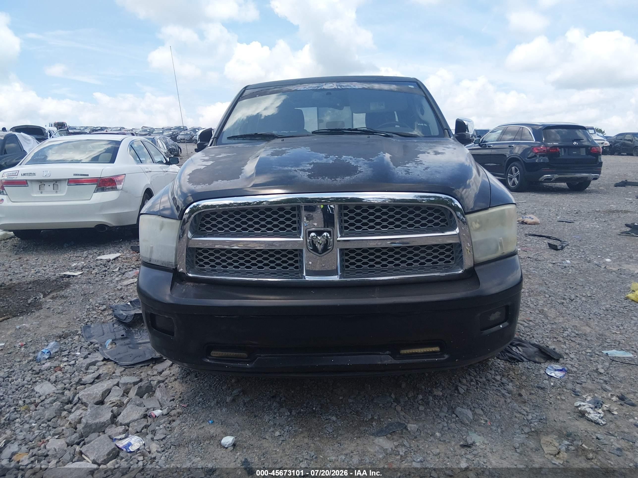 2011 Ram Ram 1500 Laramie Черный vin: 1D7RV1CT6BS616402