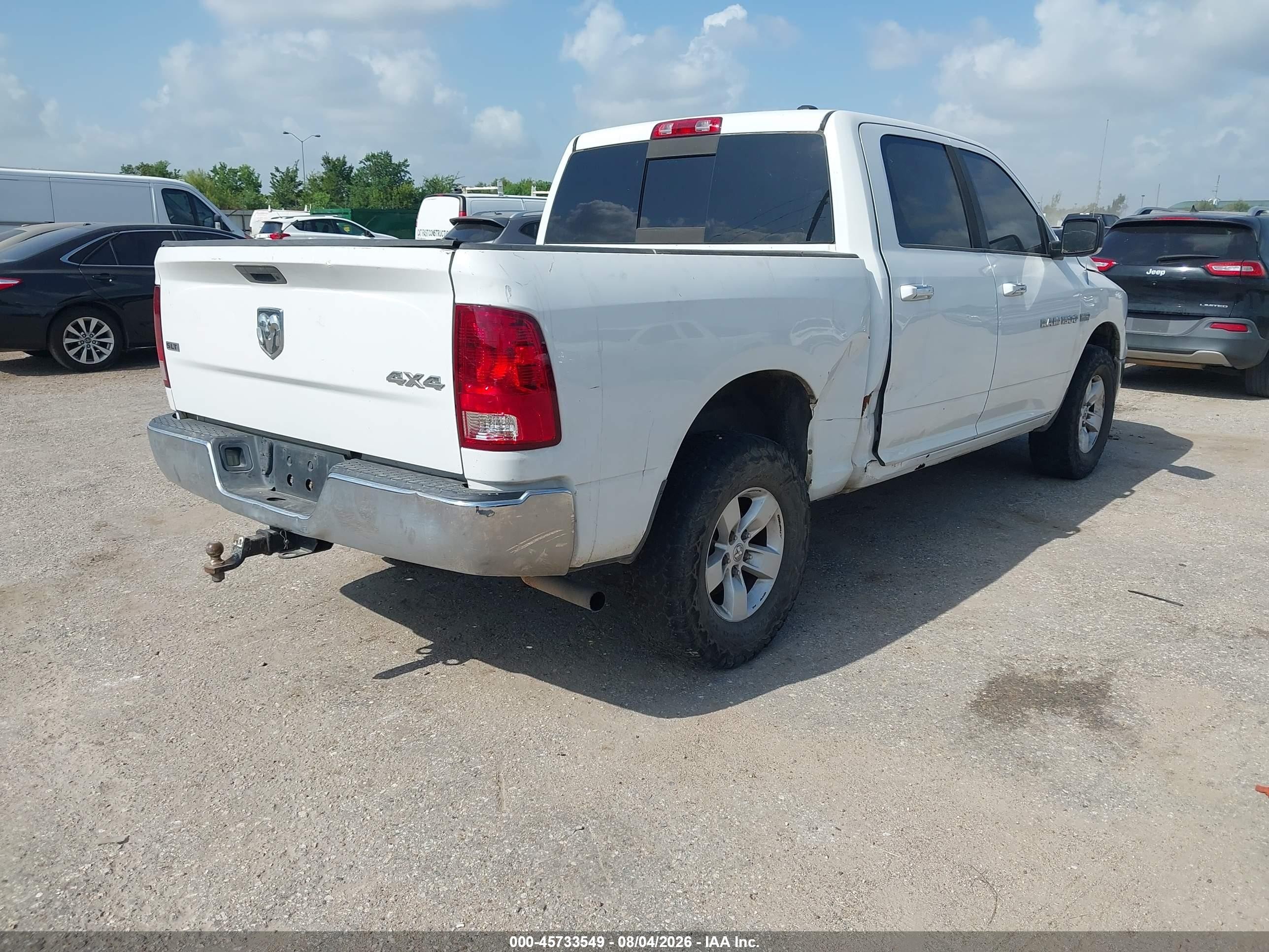 2011 Ram Ram 1500 Slt White vin: 1D7RV1CT6BS631353