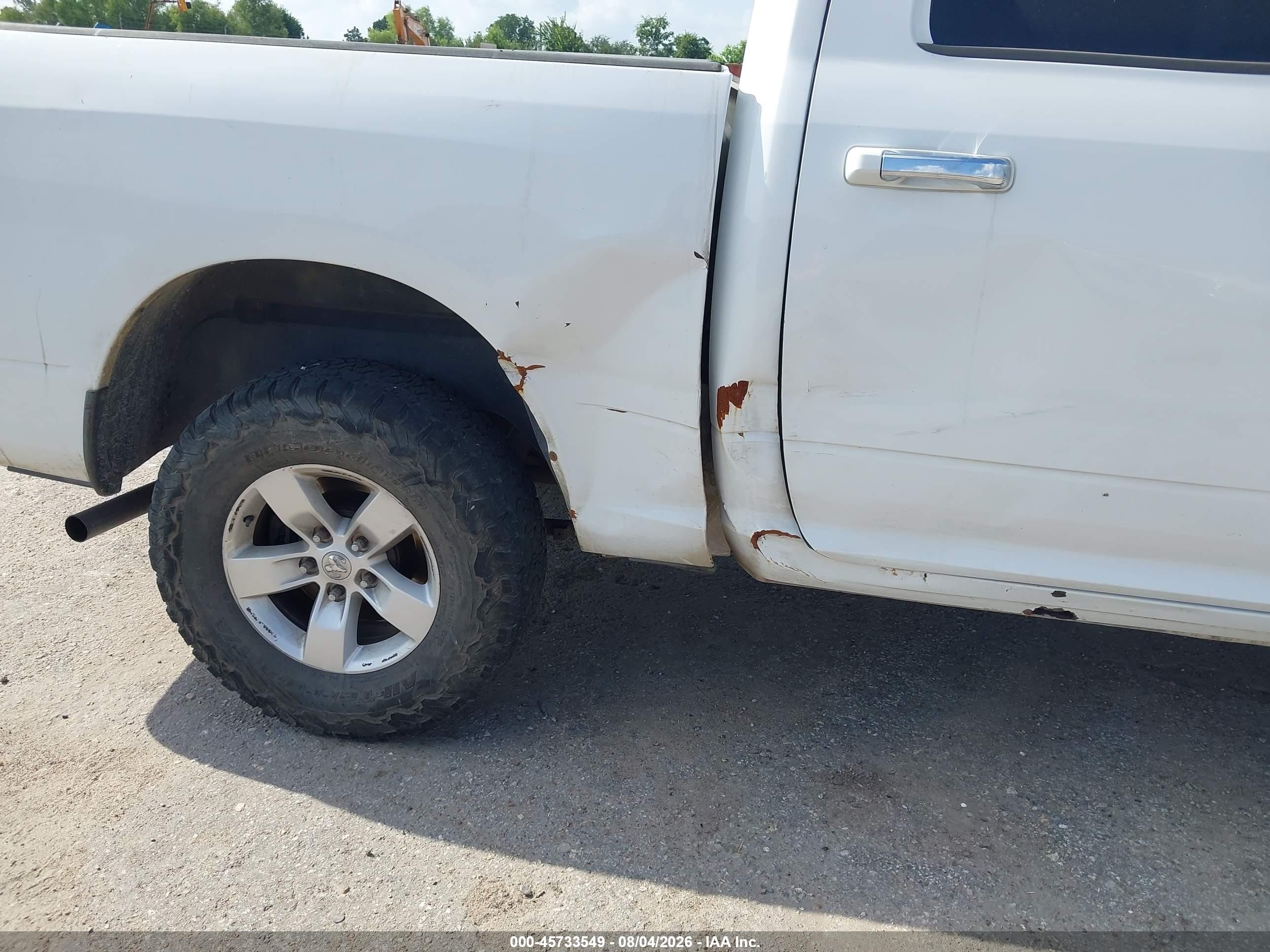 2011 Ram Ram 1500 Slt White vin: 1D7RV1CT6BS631353