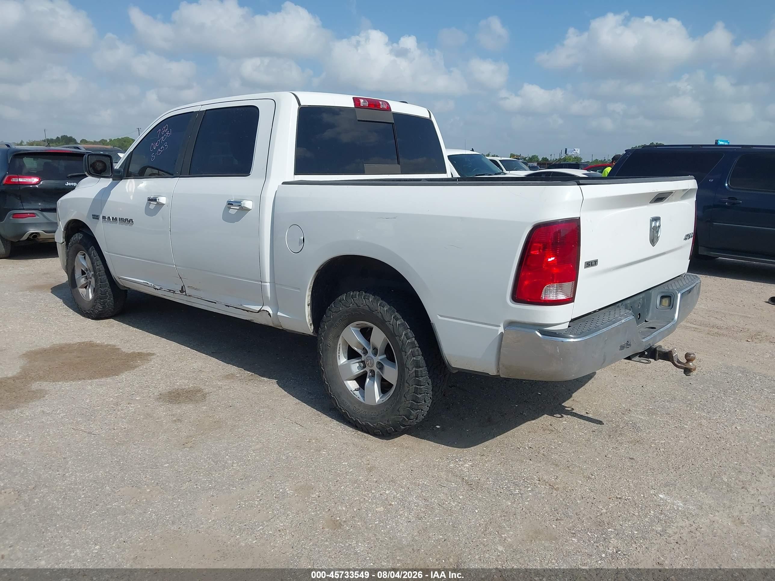 2011 Ram Ram 1500 Slt White vin: 1D7RV1CT6BS631353