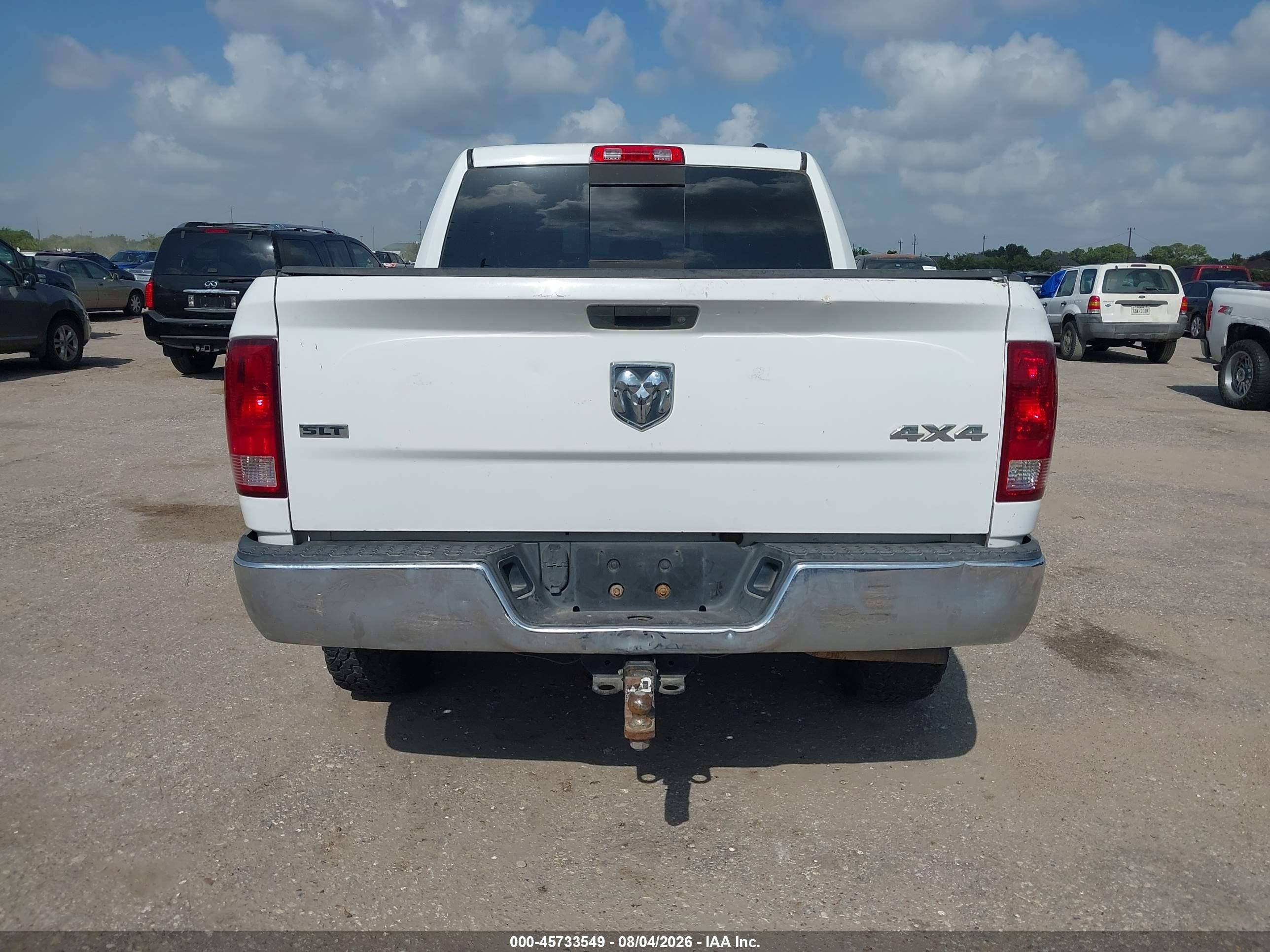 2011 Ram Ram 1500 Slt White vin: 1D7RV1CT6BS631353