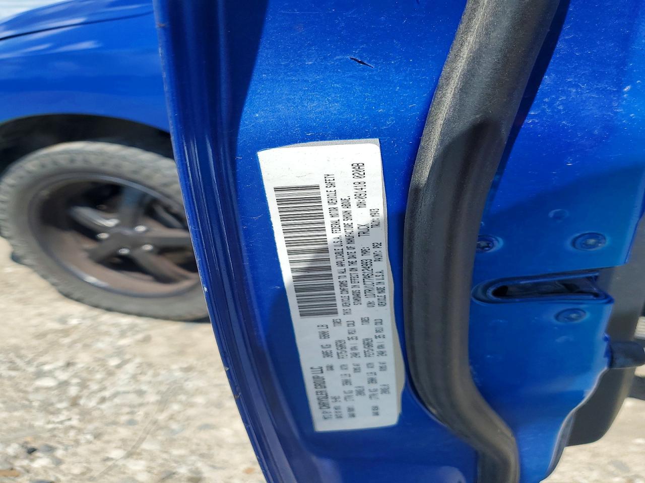 2010 Dodge Ram 1500 Blue vin: 1D7RV1CT7AS124993