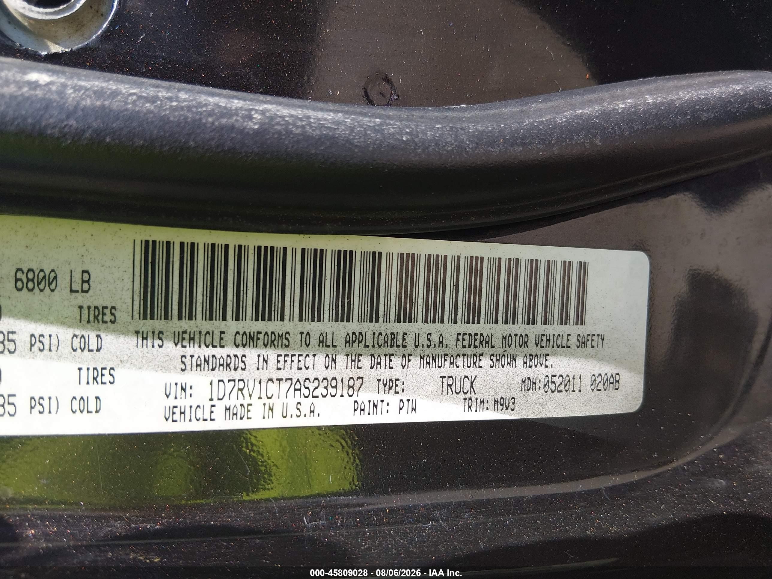 2010 Dodge Ram 1500 Slt/sport/trx Коричневый vin: 1D7RV1CT7AS239187