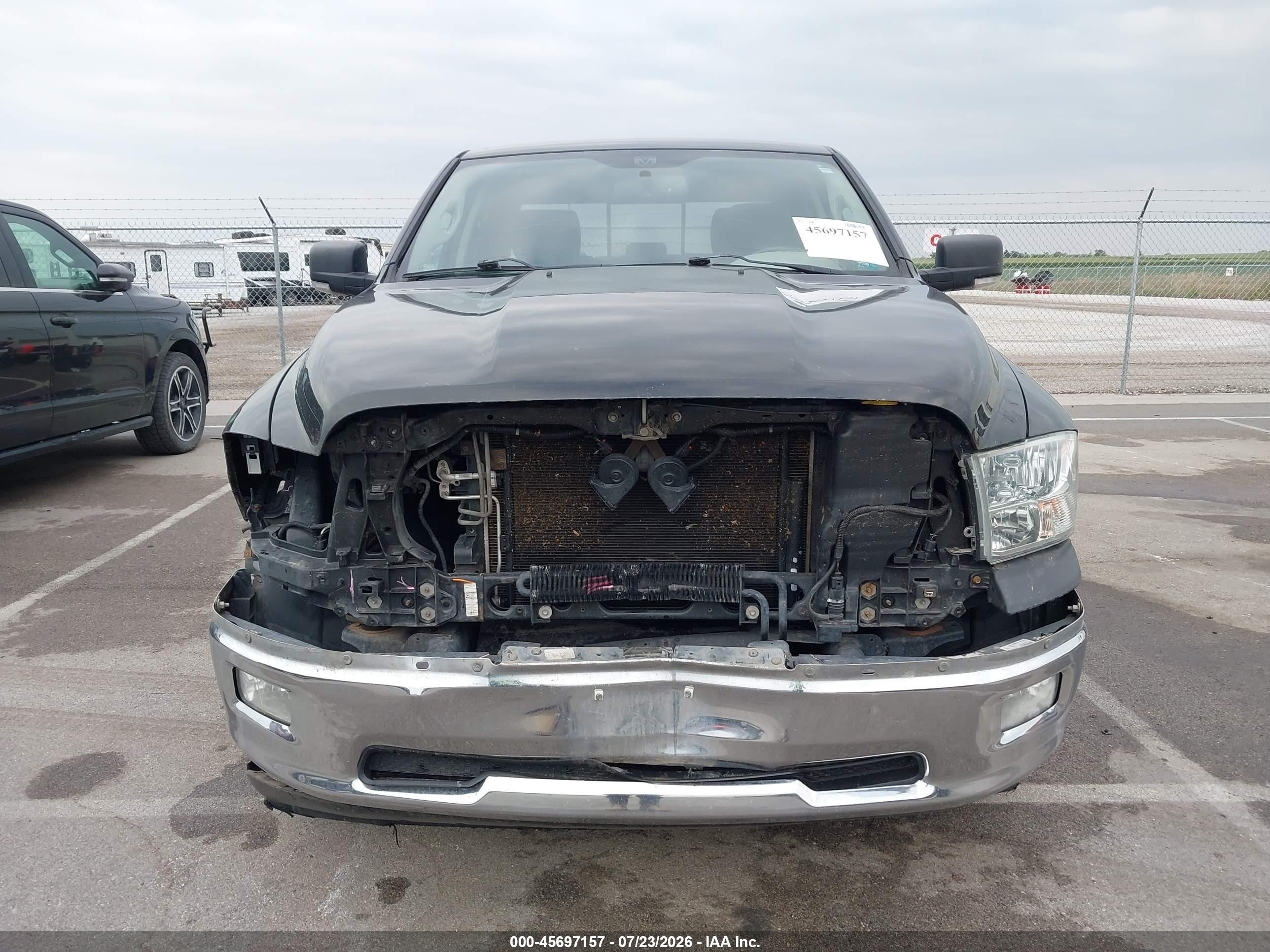 2011 Ram Ram 1500 Slt Black vin: 1D7RV1CT7BS645049