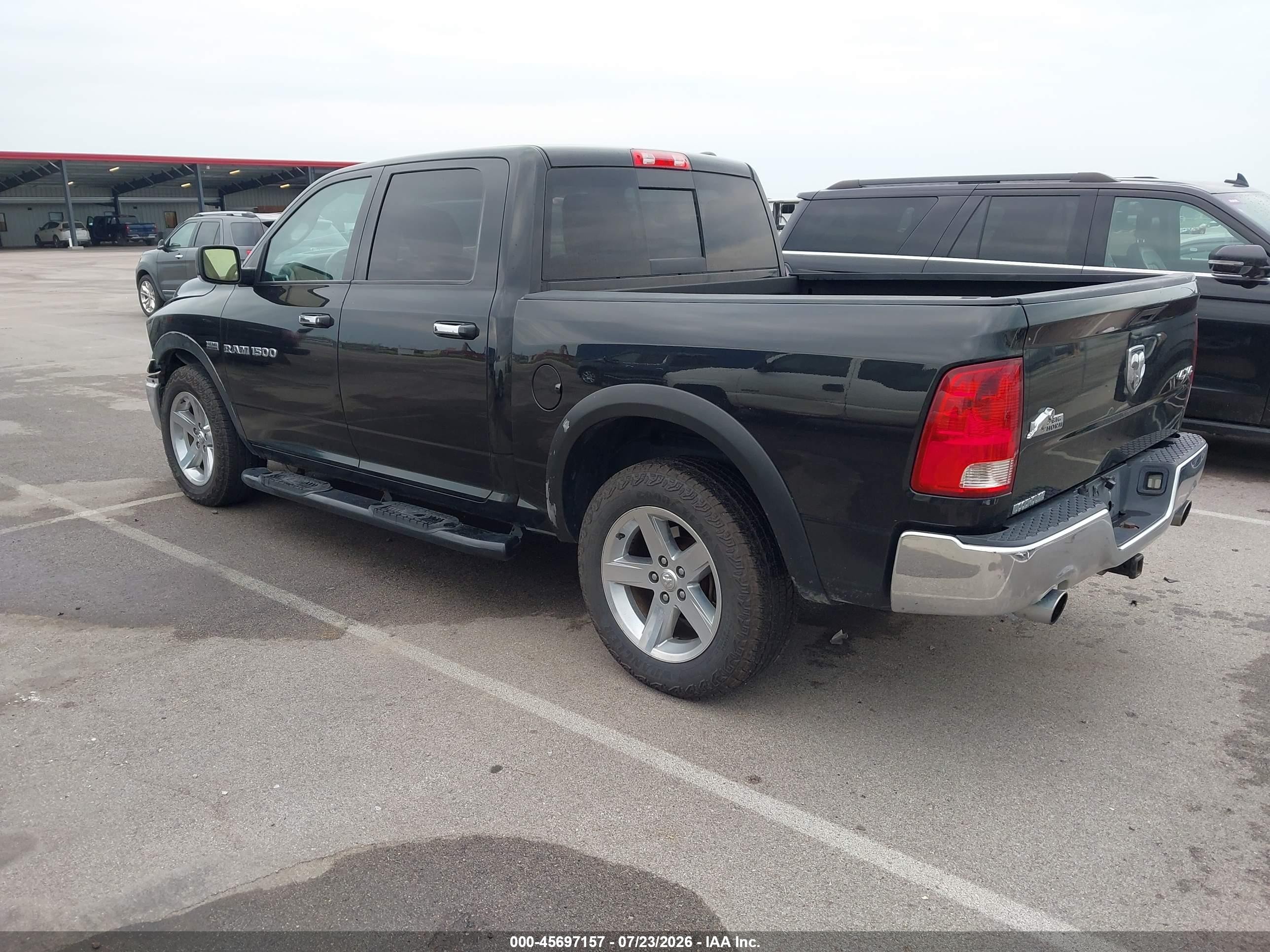 2011 Ram Ram 1500 Slt Black vin: 1D7RV1CT7BS645049