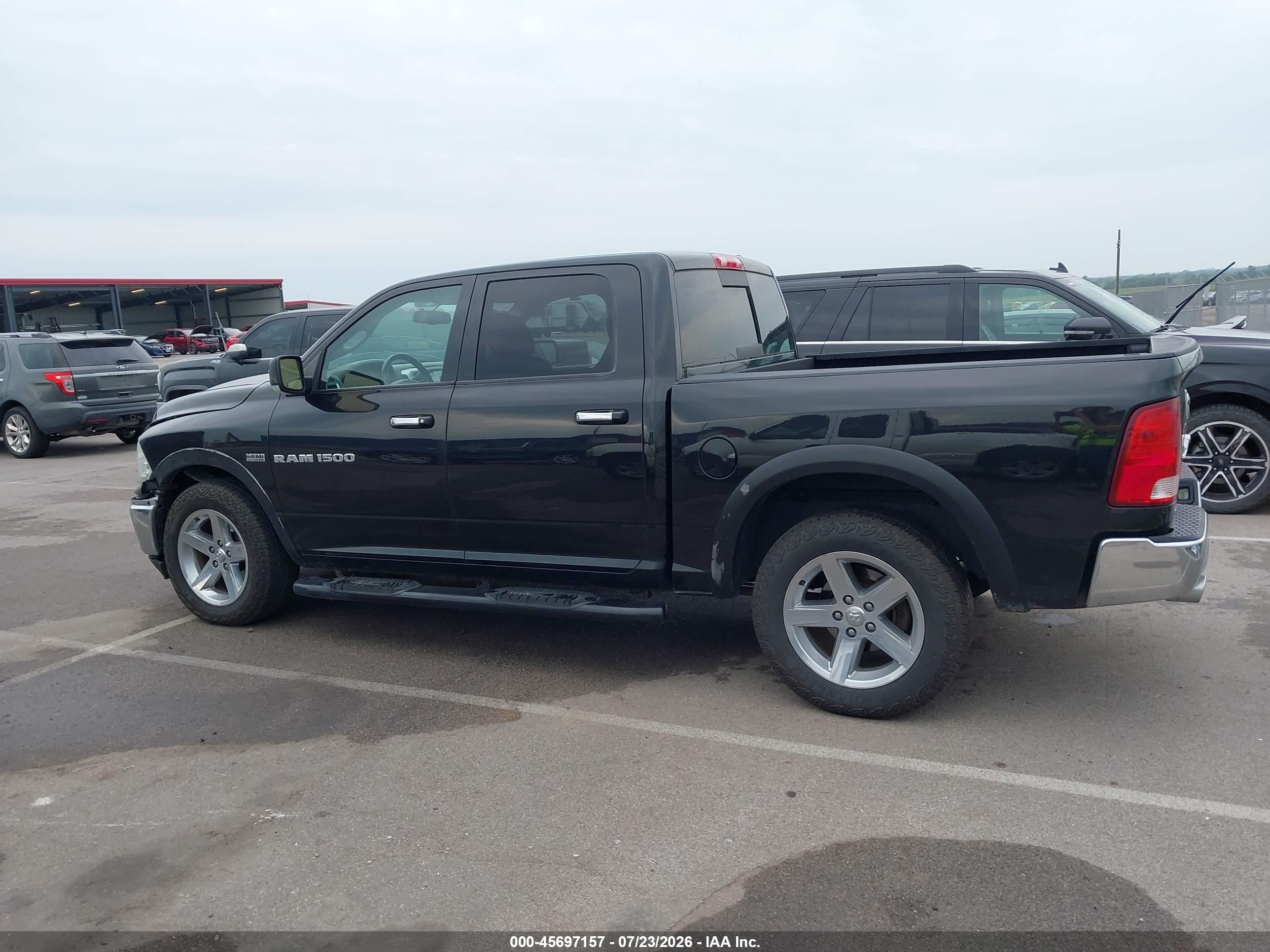 2011 Ram Ram 1500 Slt Black vin: 1D7RV1CT7BS645049