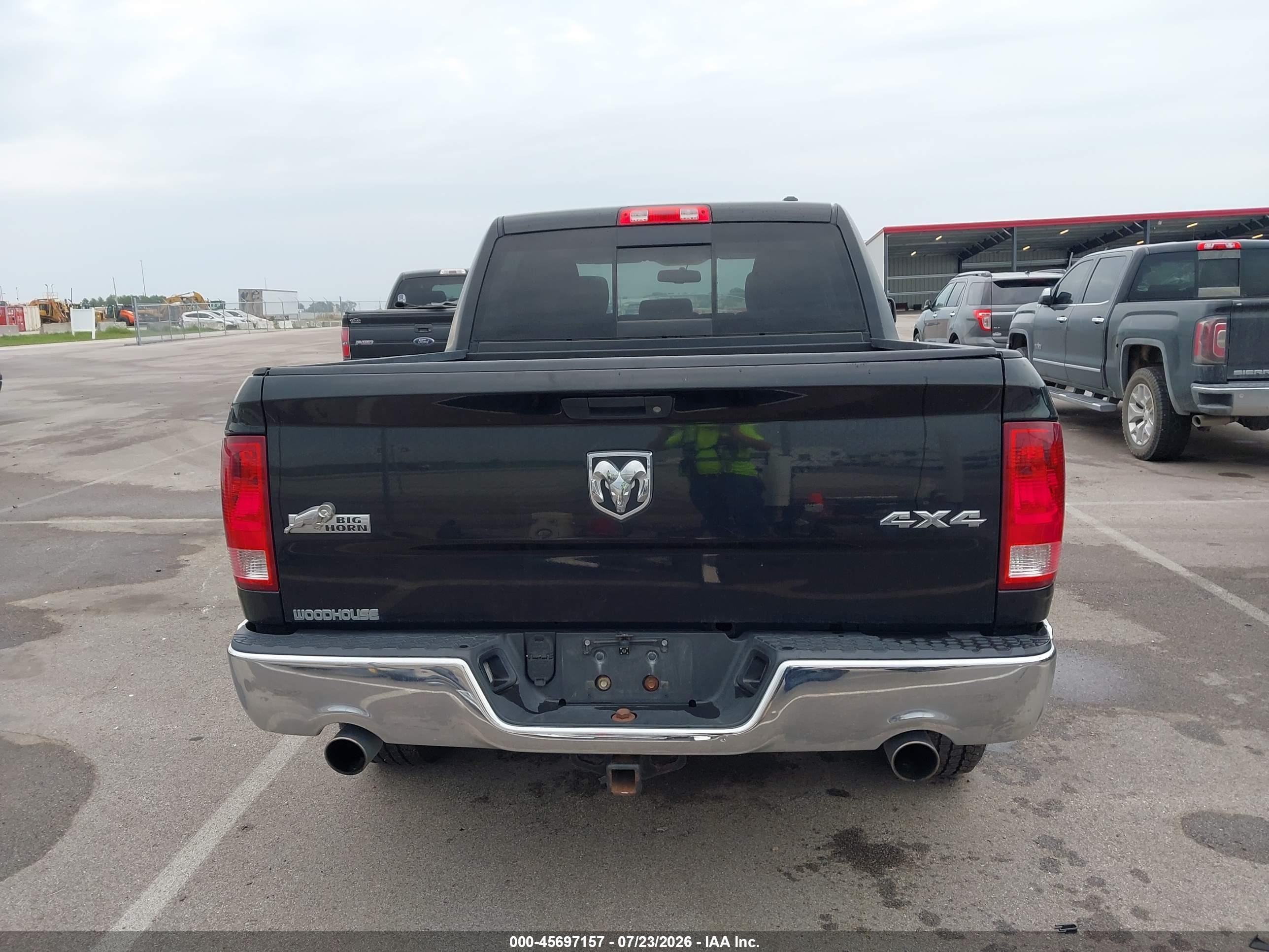 2011 Ram Ram 1500 Slt Black vin: 1D7RV1CT7BS645049