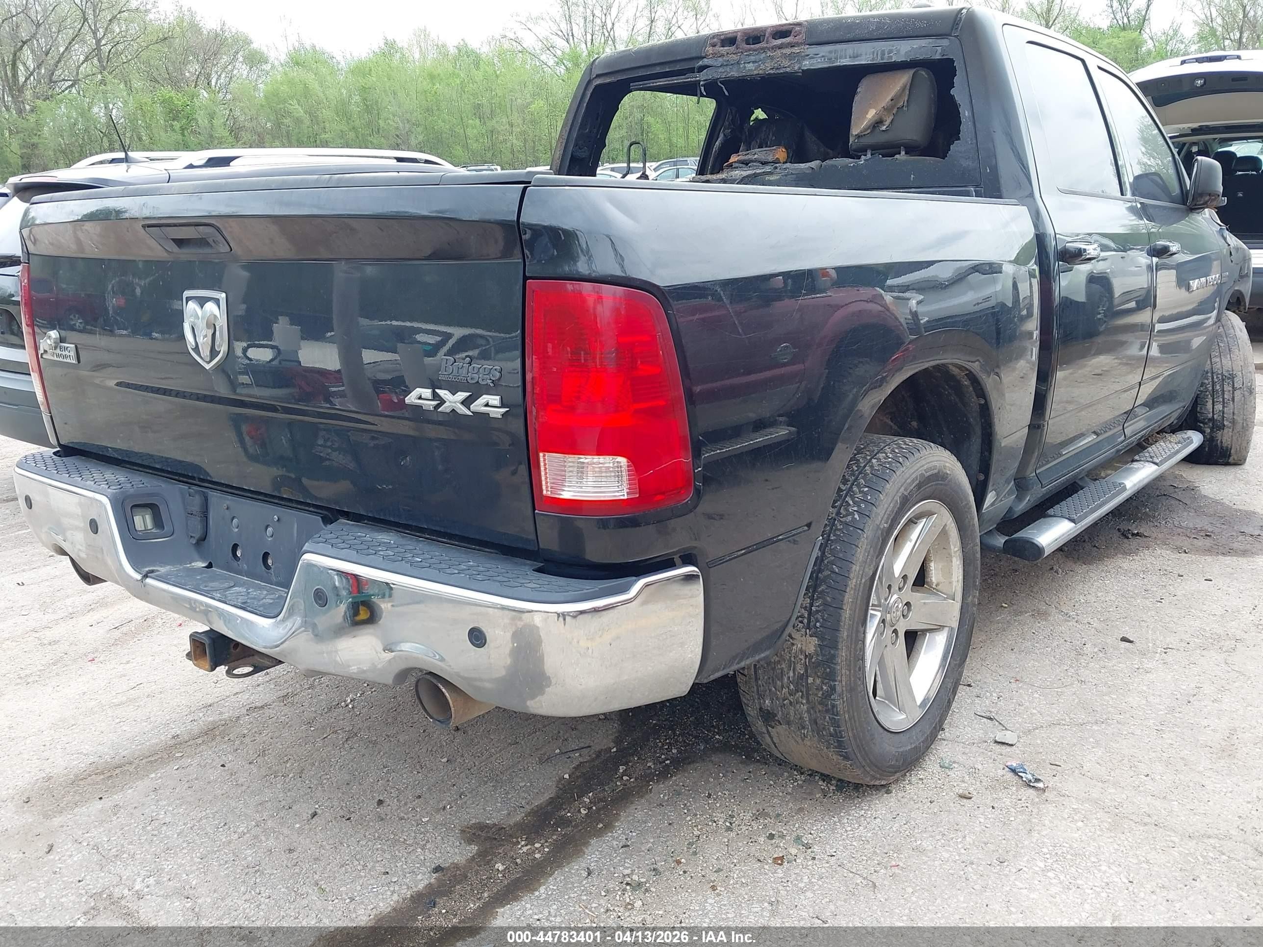 2011 Ram Ram 1500 Slt Black vin: 1D7RV1CT8BS660482