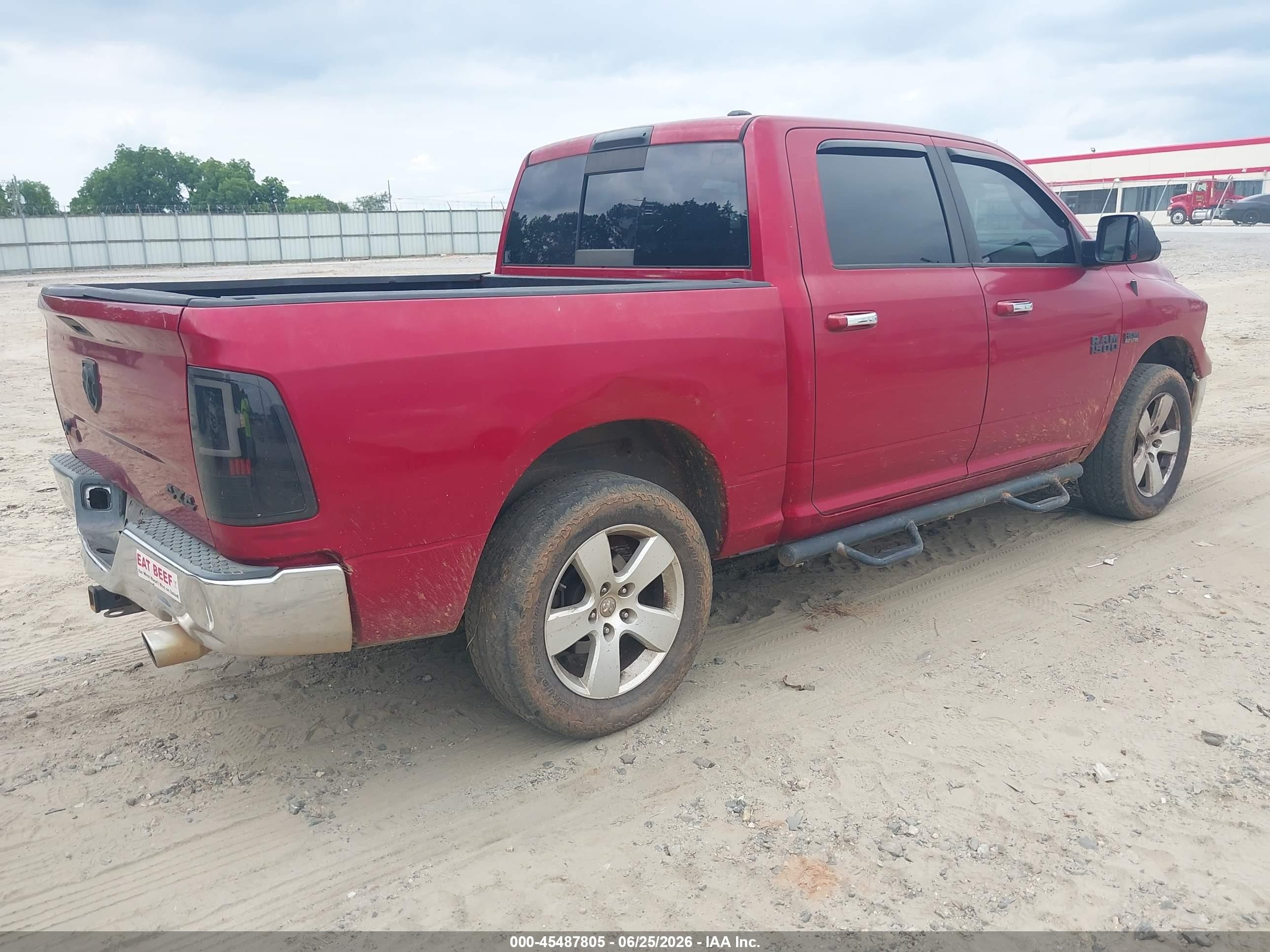 2010 Dodge Ram 1500 Slt/sport/trx Burgundy vin: 1D7RV1CT9AS146803