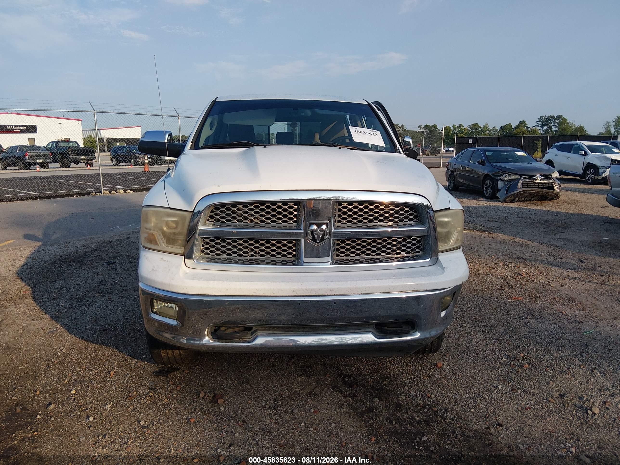 2010 Dodge Ram 1500 Laramie White vin: 1D7RV1CT9AS160619