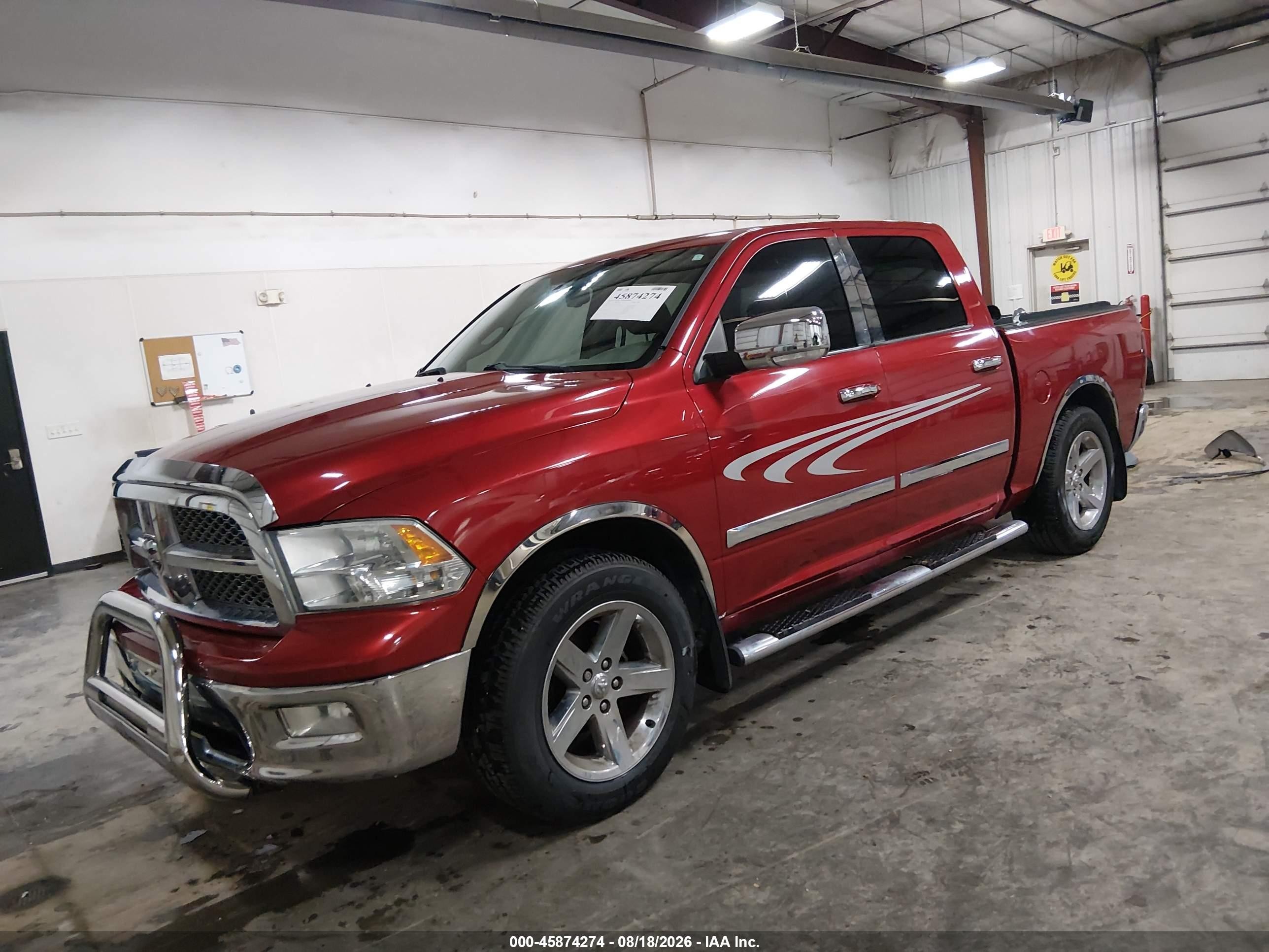 2010 Dodge Ram 1500 Slt/sport/trx Red vin: 1D7RV1CT9AS179073