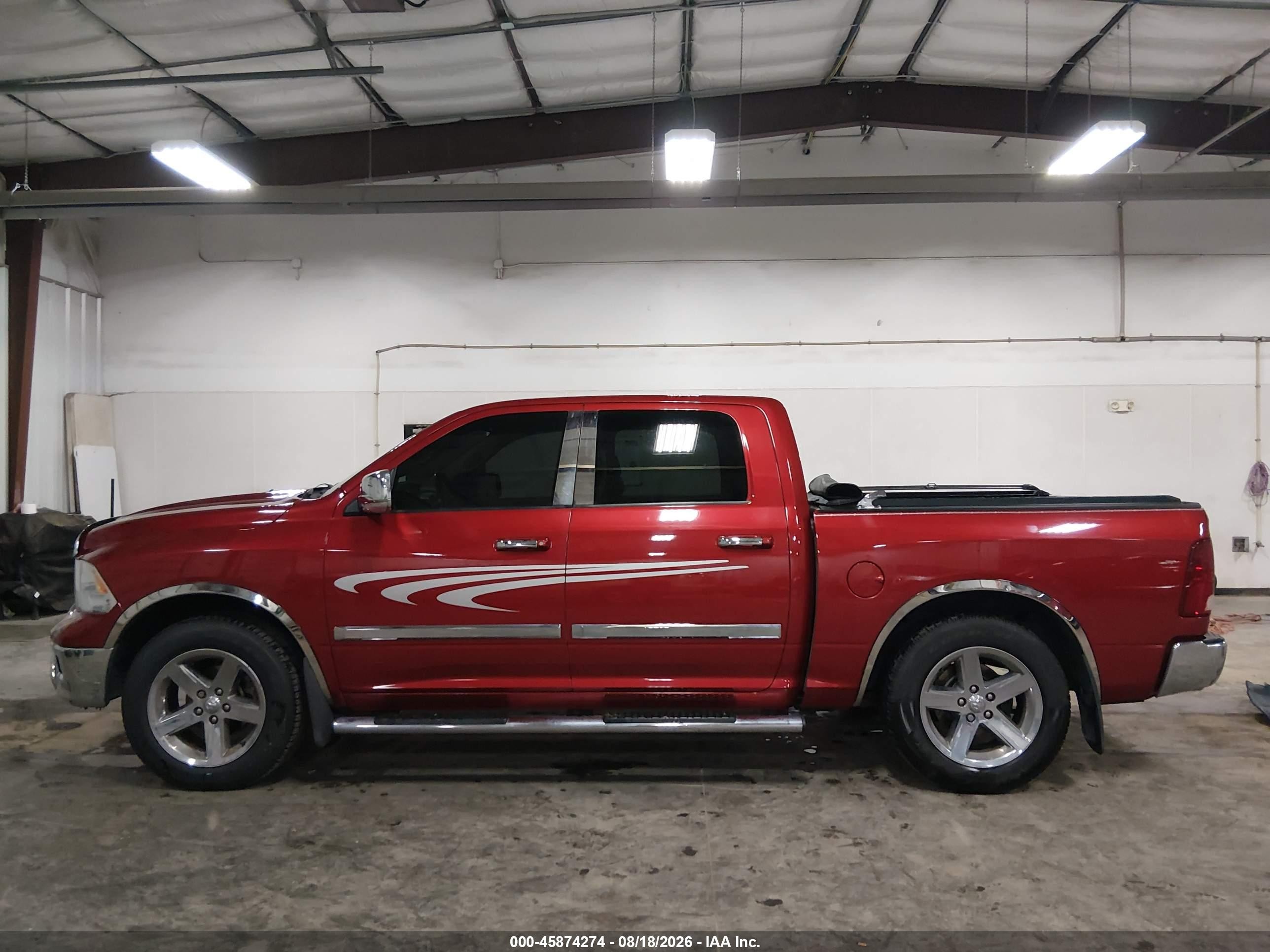 2010 Dodge Ram 1500 Slt/sport/trx Red vin: 1D7RV1CT9AS179073
