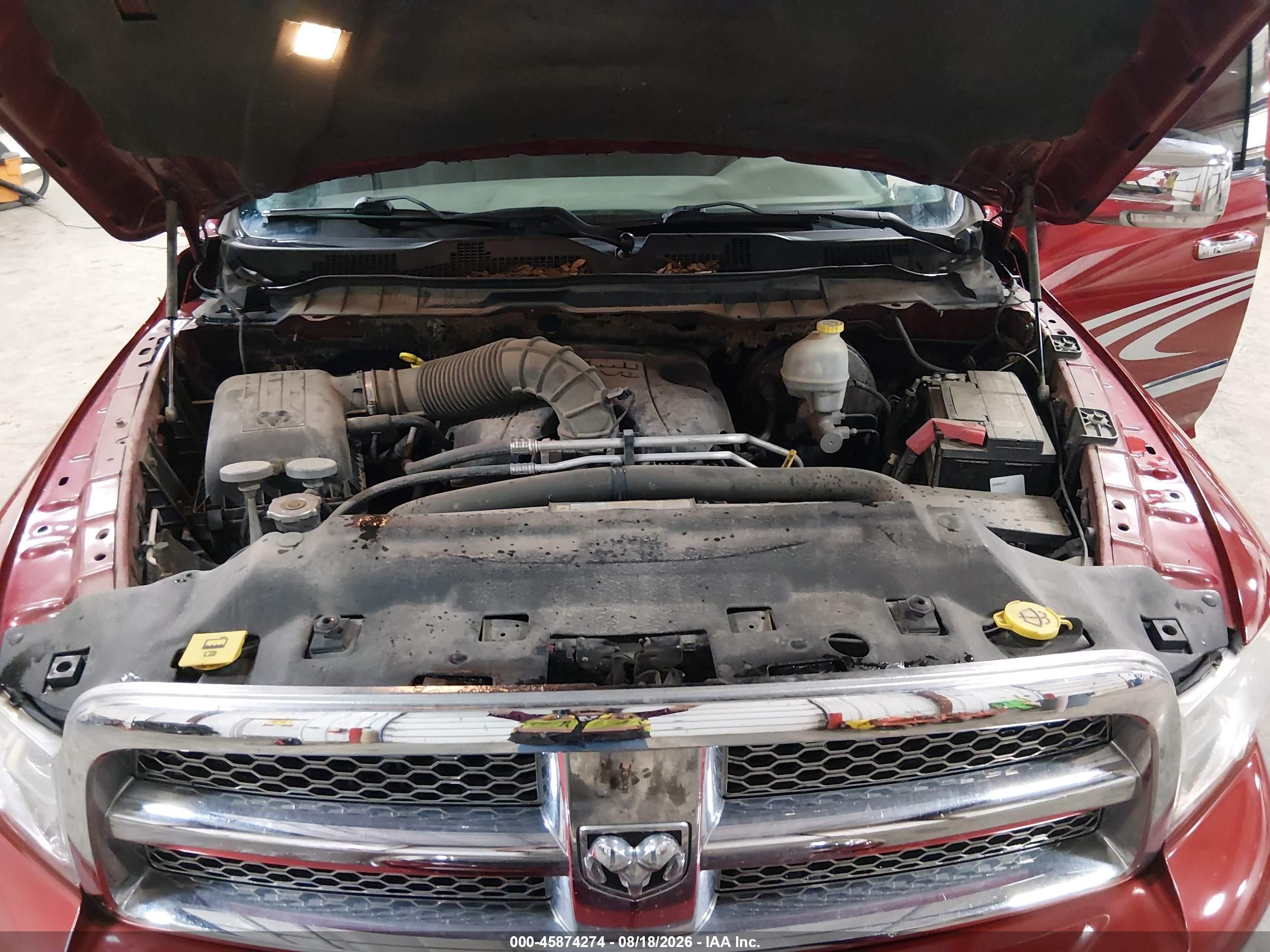 2010 Dodge Ram 1500 Slt/sport/trx Red vin: 1D7RV1CT9AS179073