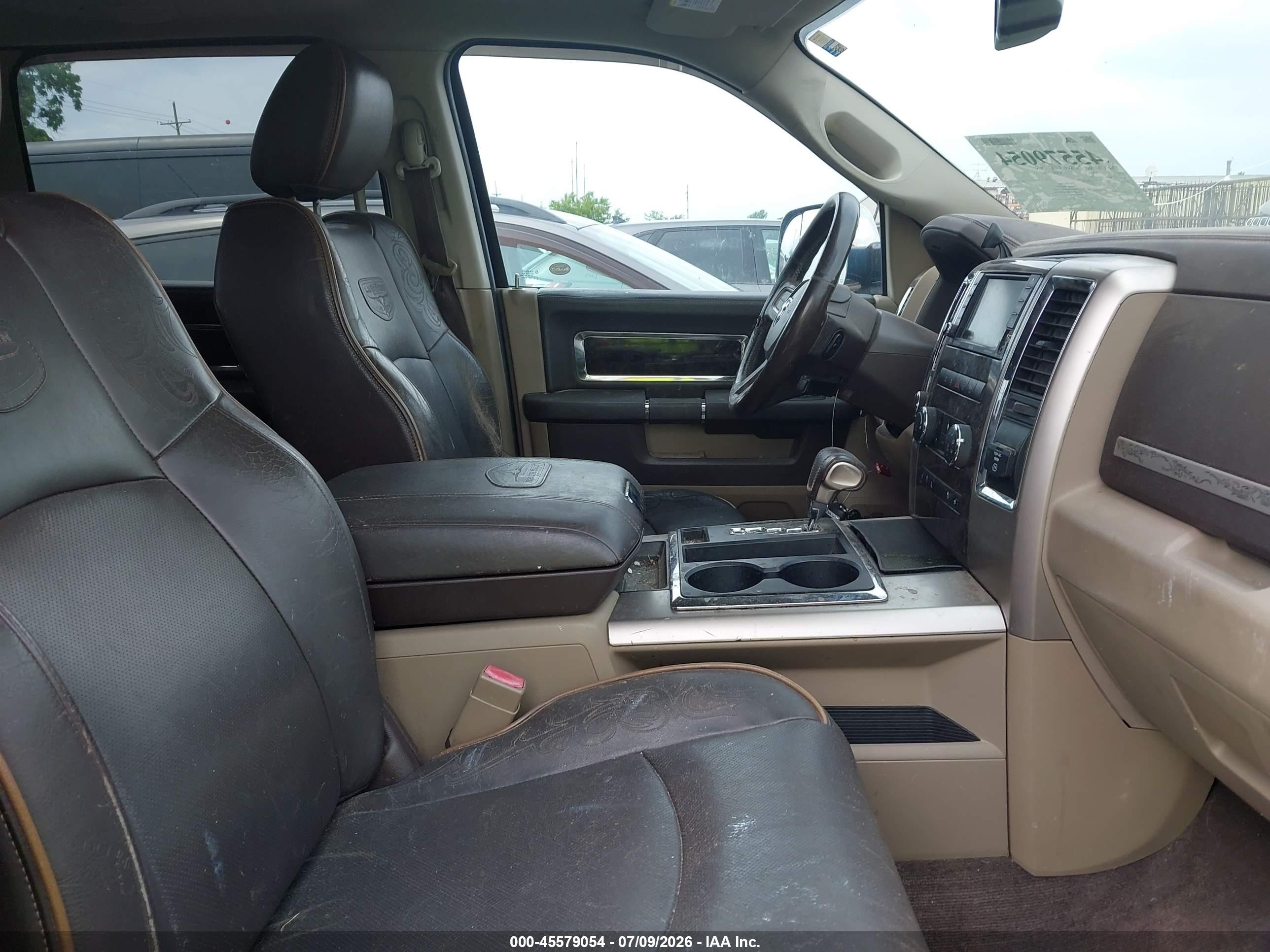 2011 Ram Ram 1500 Laramie Longhorn Черный vin: 1D7RV1CT9BS613977
