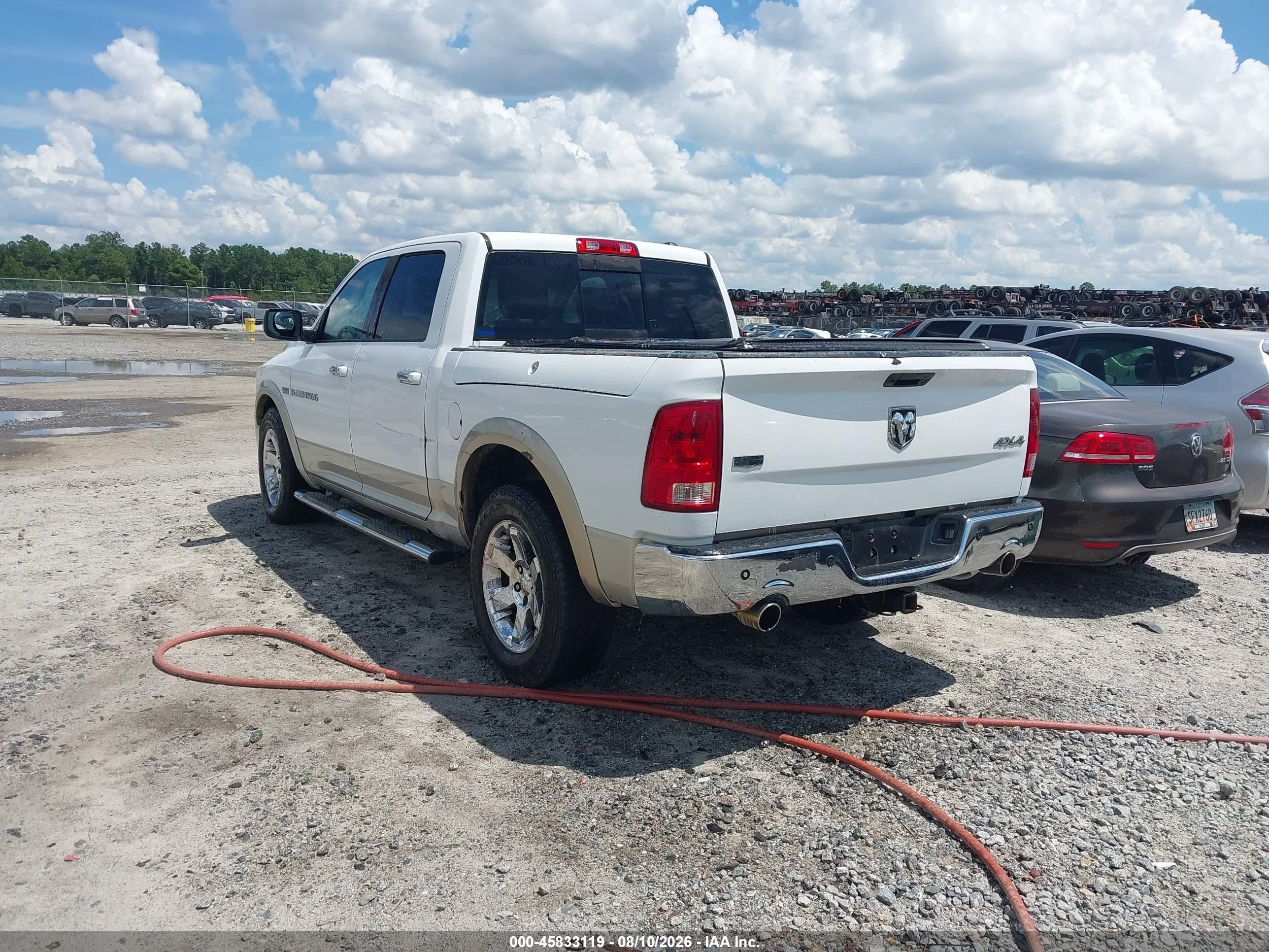 2011 Ram Ram 1500 Laramie Белый vin: 1D7RV1CT9BS648163