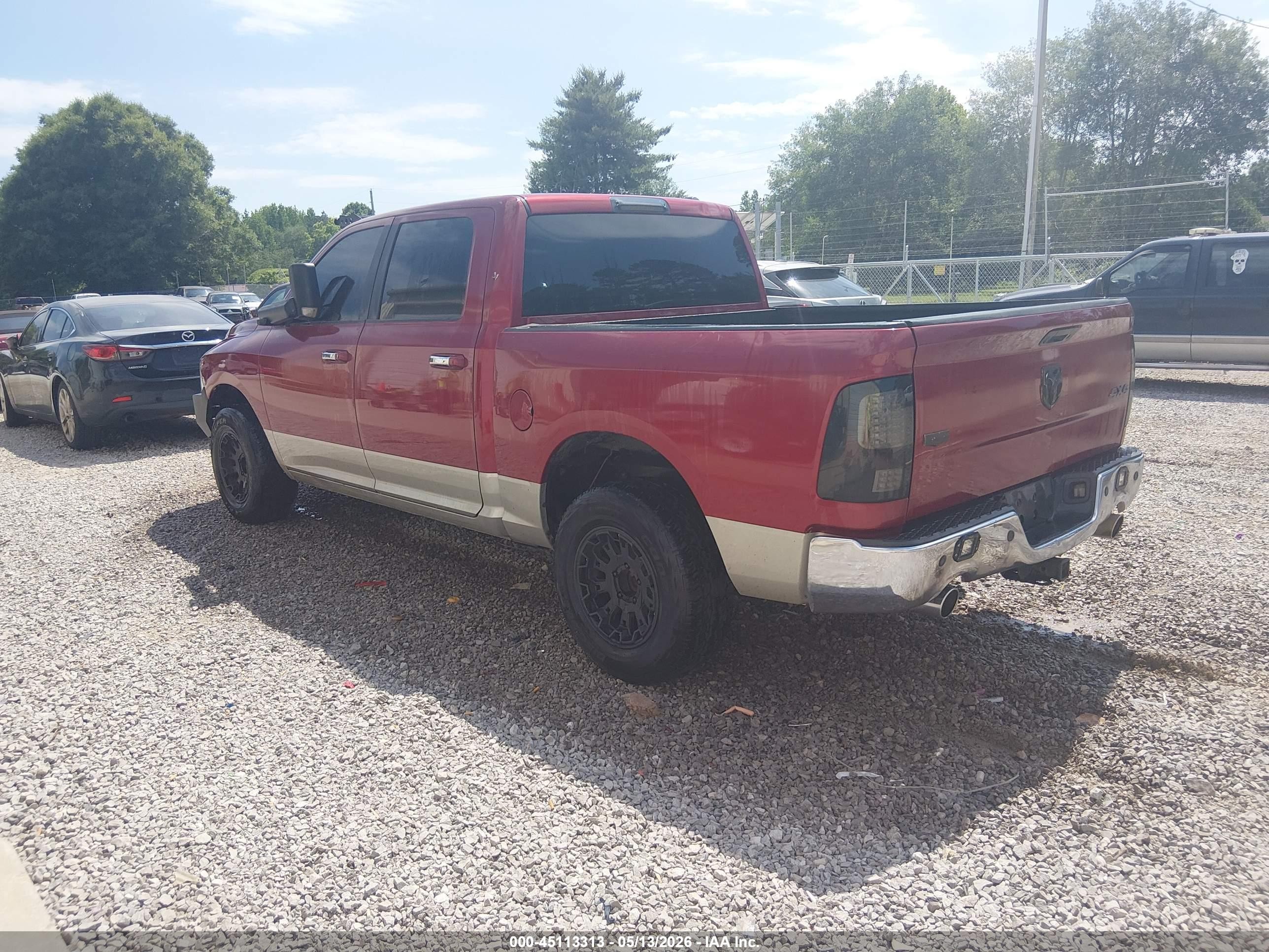 2011 Ram Ram 1500 Laramie Темно-бордовый vin: 1D7RV1CTXBS588121