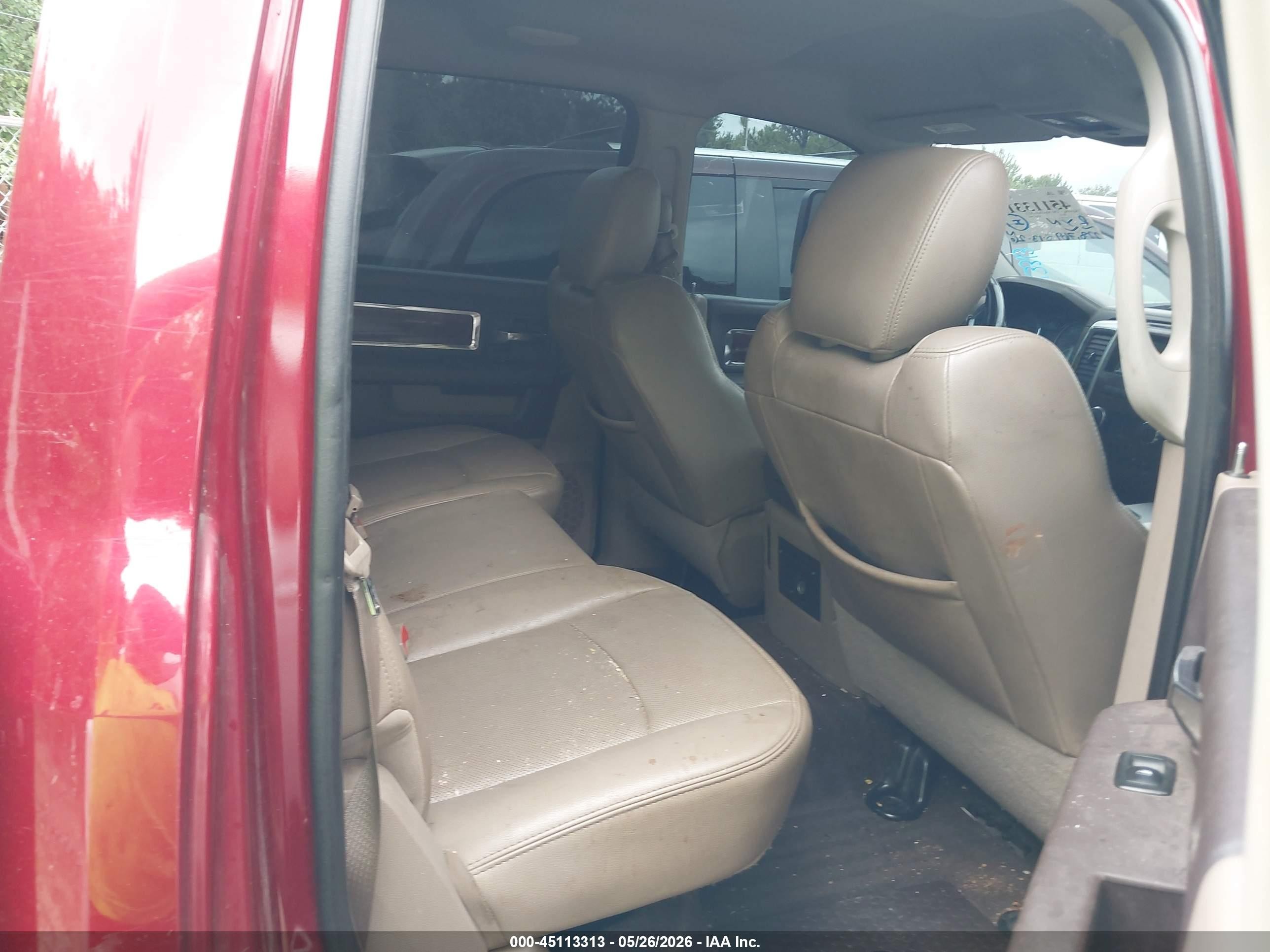 2011 Ram Ram 1500 Laramie Темно-бордовый vin: 1D7RV1CTXBS588121