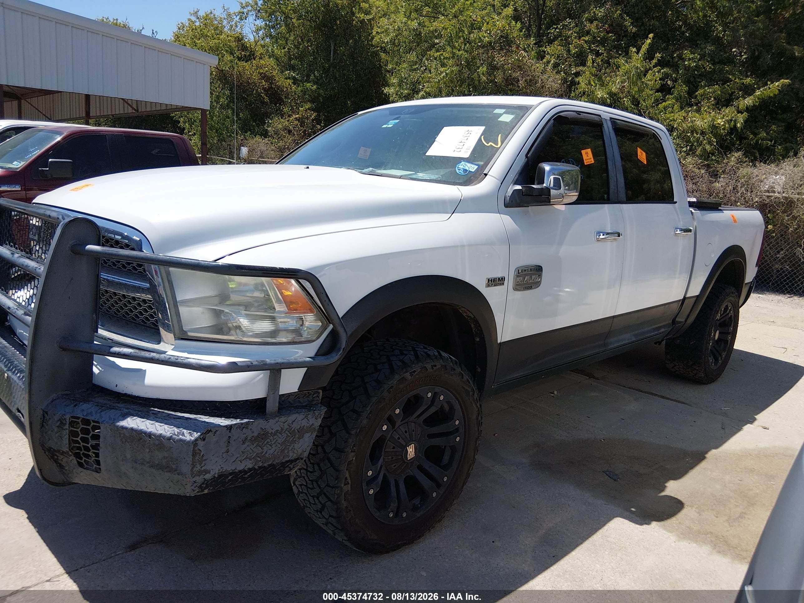 2011 Ram Ram 1500 Laramie Longhorn White vin: 1D7RV1CTXBS601031