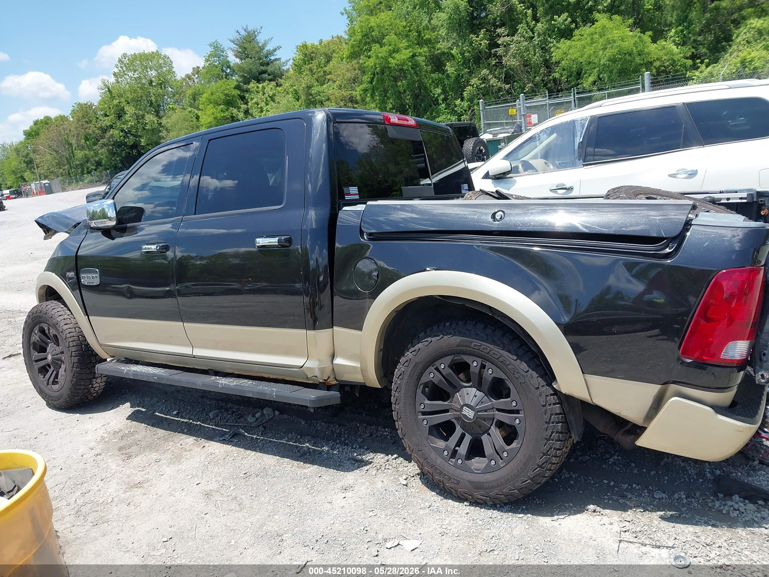2011 Ram Ram 1500 Laramie Longhorn Черный vin: 1D7RV1CTXBS602471