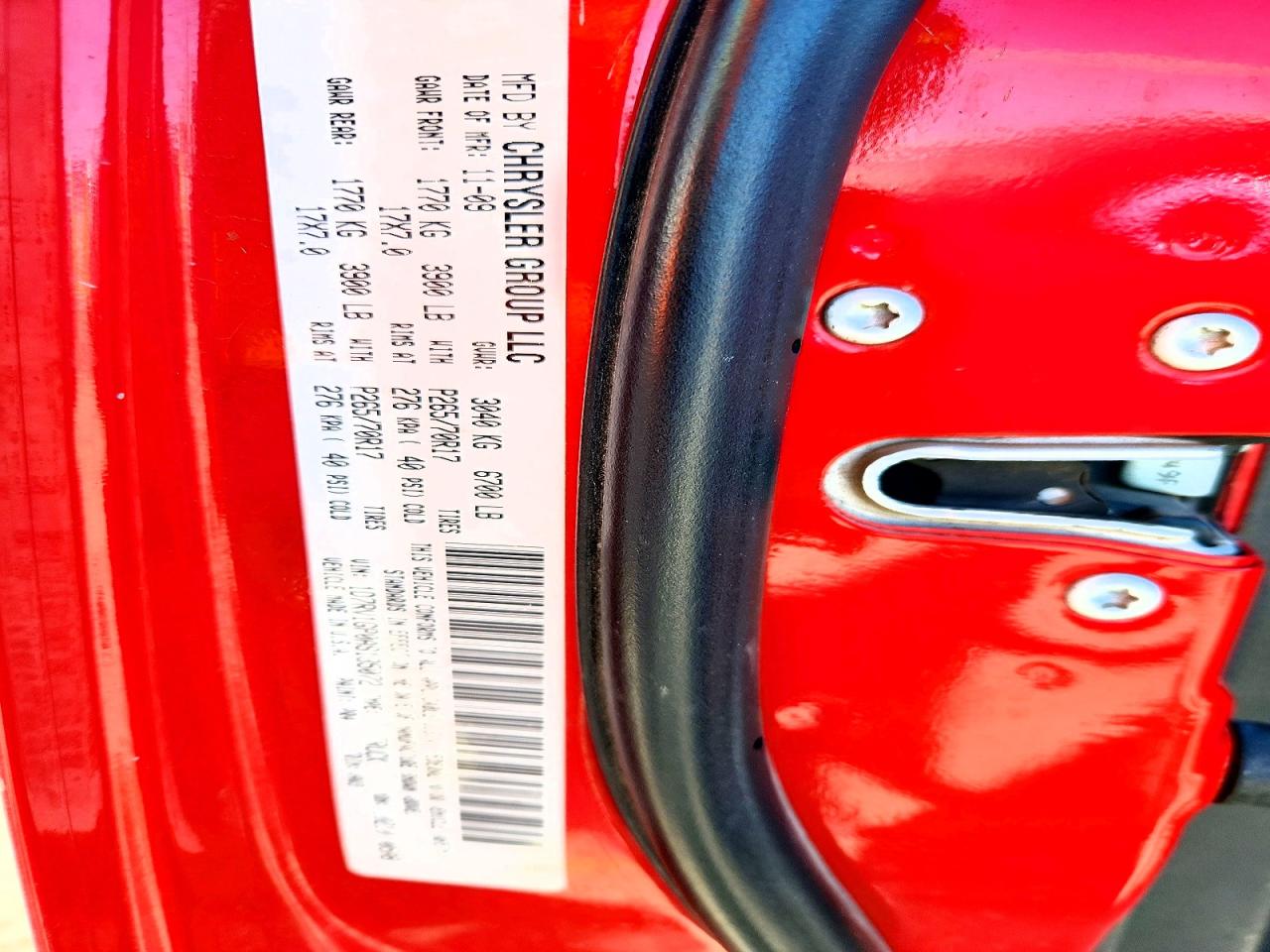 2010 Dodge Ram 1500 Red vin: 1D7RV1GP0AS135072