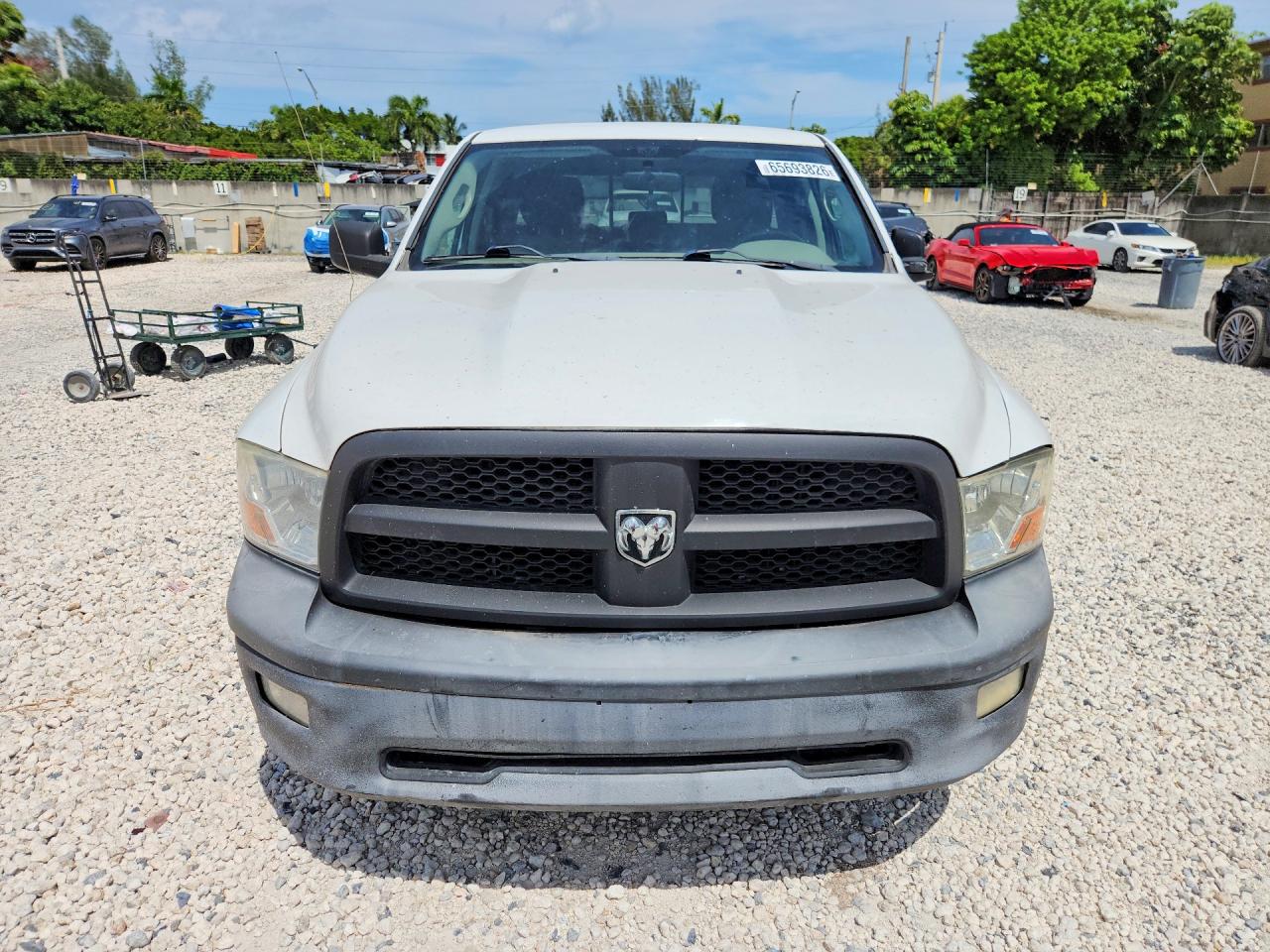 2011 Dodge Ram 1500 White vin: 1D7RV1GP1BS684409