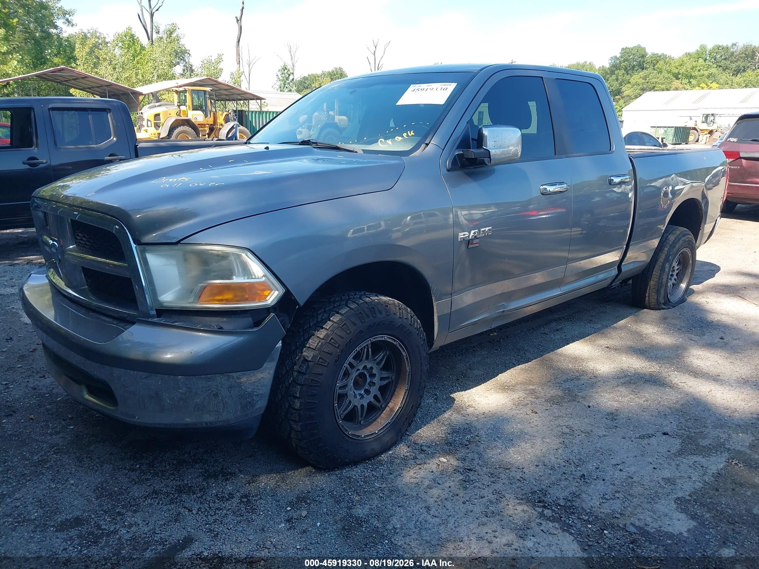 2010 Dodge Ram 1500 Slt/sport/trx Gray vin: 1D7RV1GP2AS234296