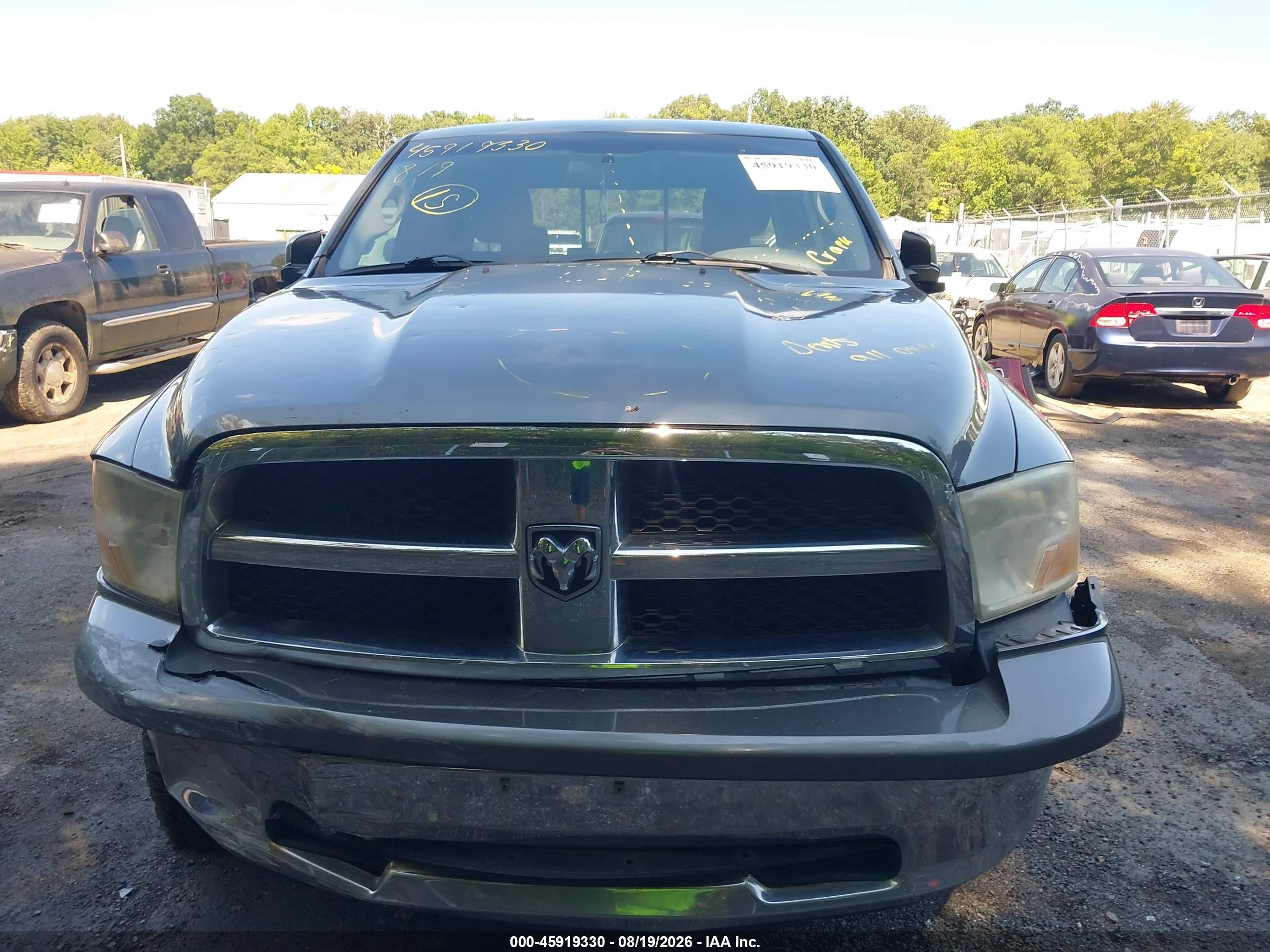 2010 Dodge Ram 1500 Slt/sport/trx Gray vin: 1D7RV1GP2AS234296