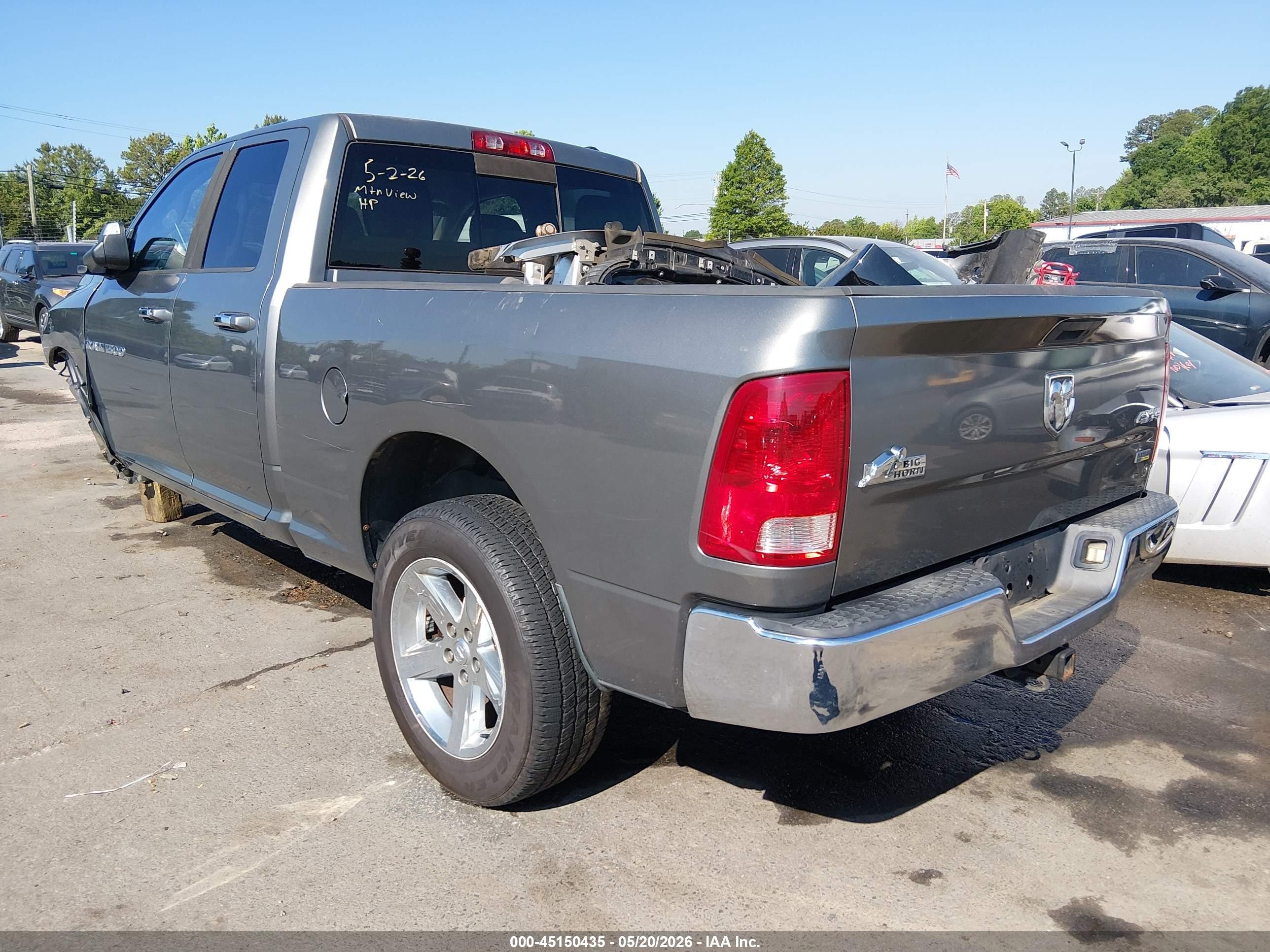 2011 Ram Ram 1500 Slt Gray vin: 1D7RV1GP2BS640757