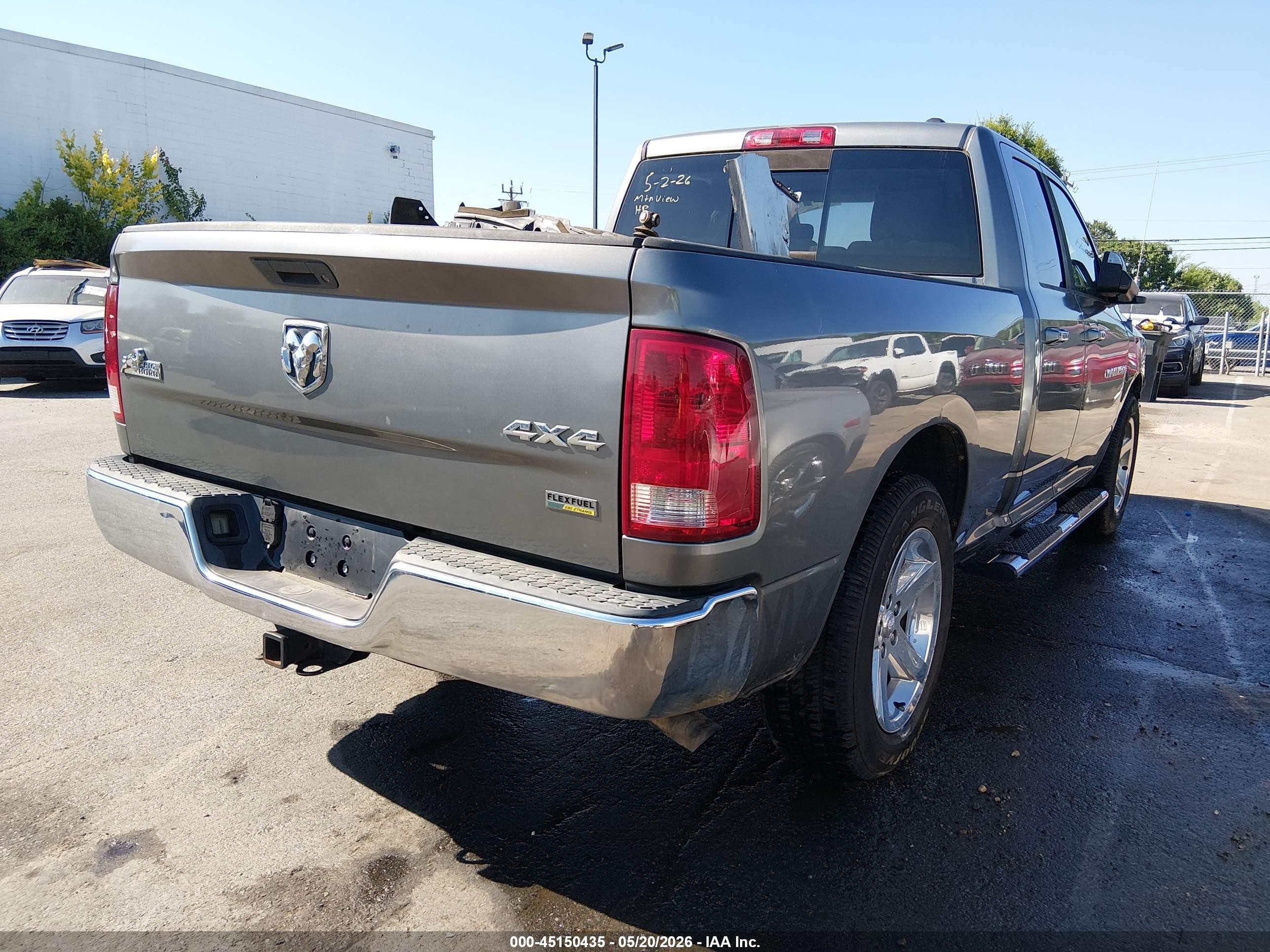 2011 Ram Ram 1500 Slt Gray vin: 1D7RV1GP2BS640757