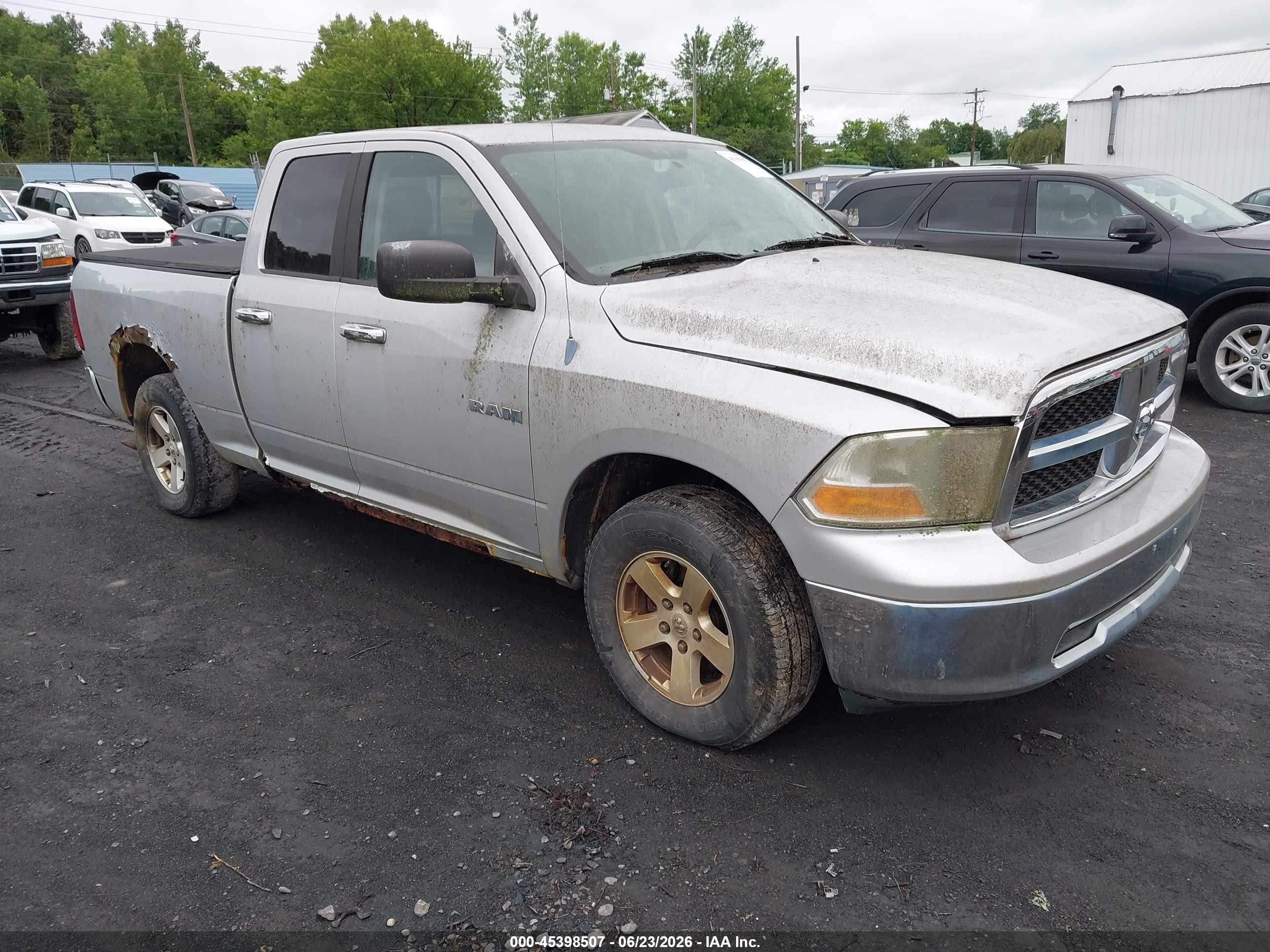 2010 Dodge Ram 1500 Slt/sport/trx Silver vin: 1D7RV1GP3AS160550
