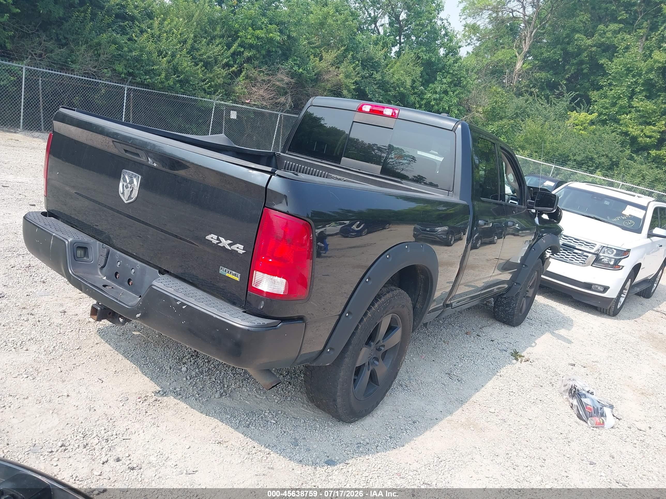 2010 Dodge Ram 1500 Slt/sport/trx Black vin: 1D7RV1GP3AS257697